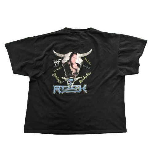 WWF WWF The Rock Can You Smell What The Rock Is Cooking Black T- Size US XL / EU 56 / 4 - 6 Thumbnail