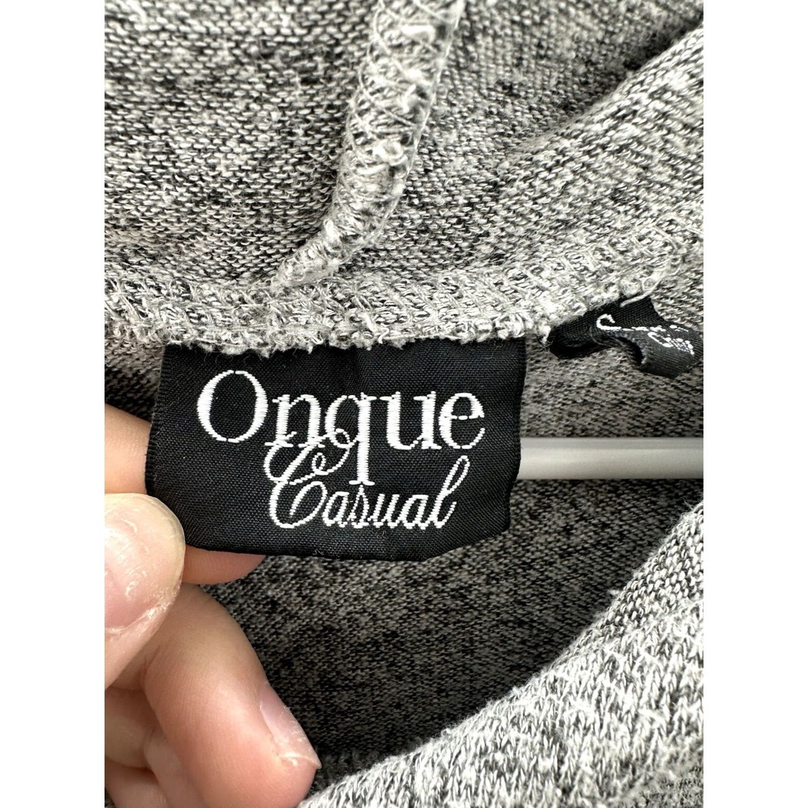 Vintage Onque Casual Womens Shirt Size Small Gray Long Sleeve Hooded Free Shipping Size S / US 4 / IT 40 - 4 Thumbnail