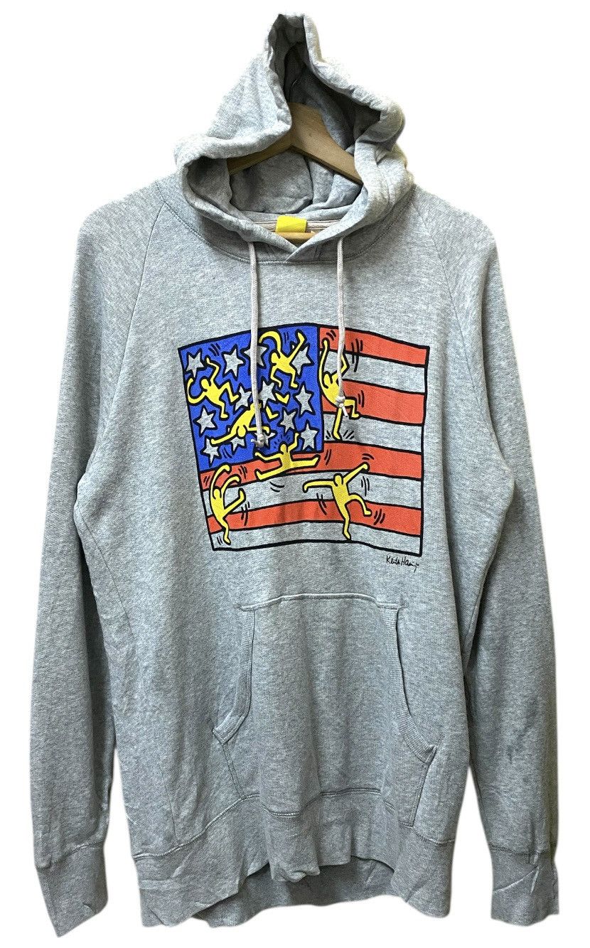 Keith Haring Keith Haring Art Flag Hodie Gray Colour Size US M / EU 48-50 / 2 - 1 Thumbnail