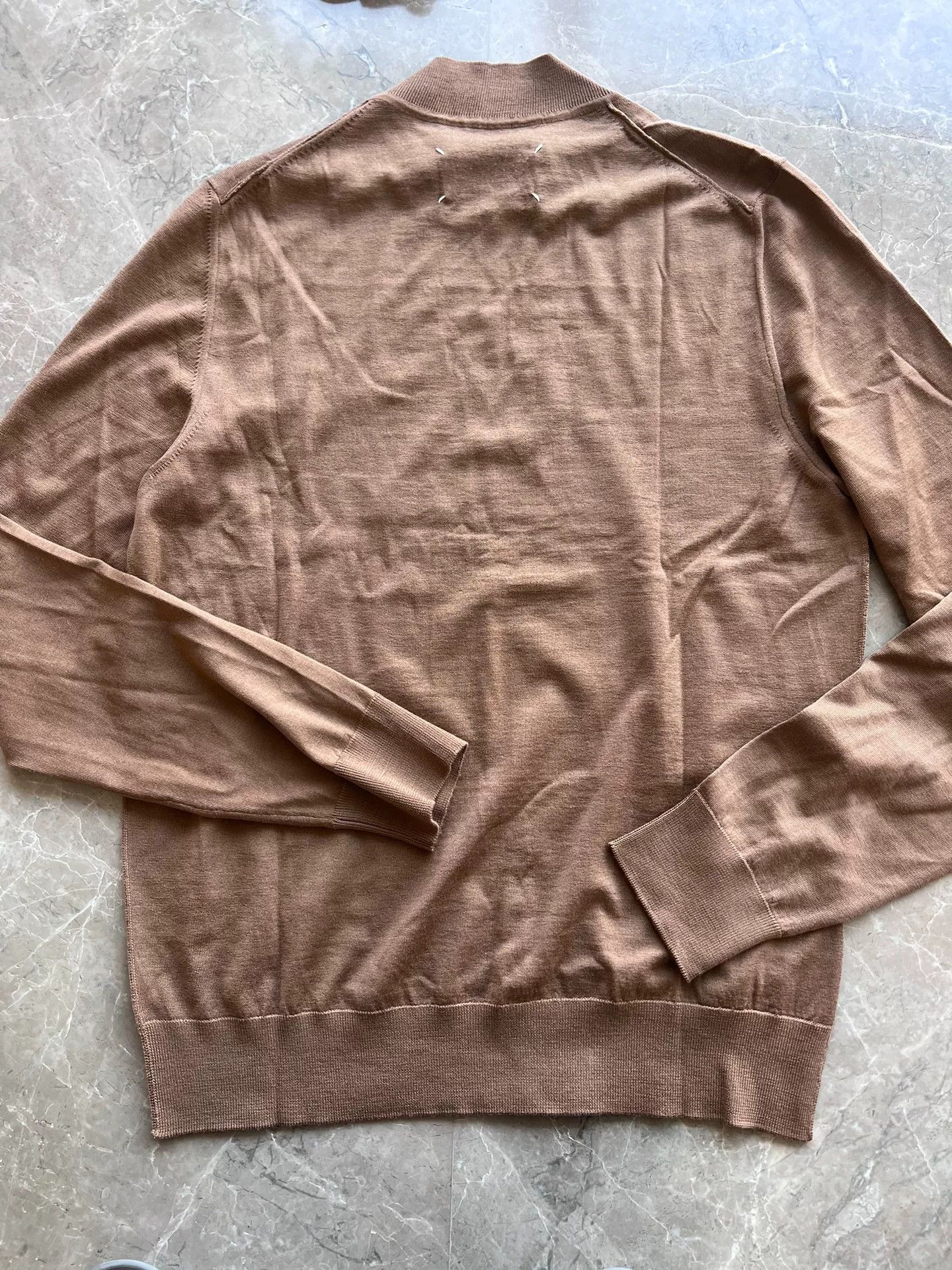 Maison Margiela maison margiela chocolate brown sweater Size L / US 10 / IT 46 - 1 Thumbnail