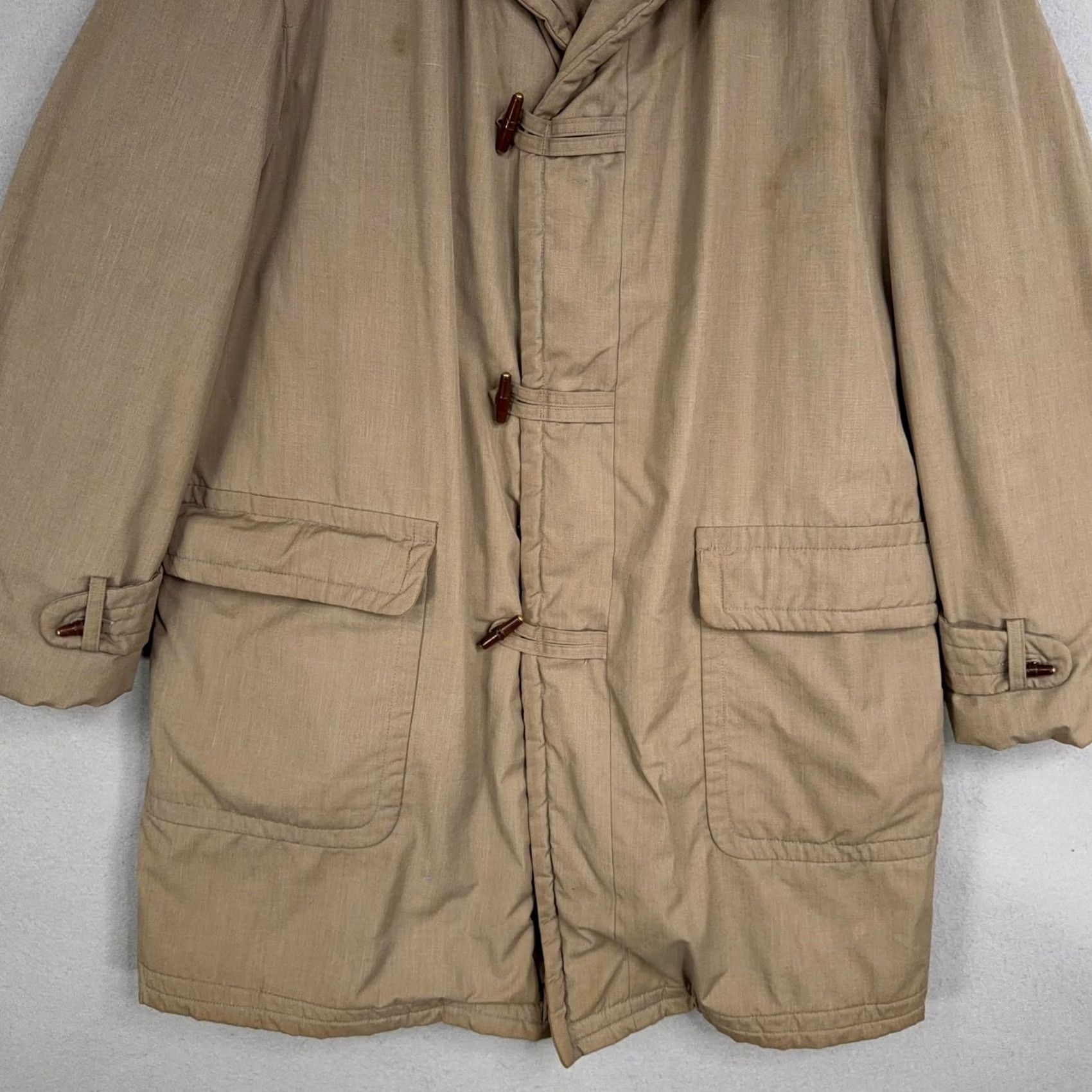 McGregor VINTAGE McGregor Coat Mens 42 Beige Cotton Quilted Zip Toggle Lined USA Coat Mens 42 Beige Cotton Quilted Zip Toggle Lined USA Size US XS / EU 42 / 0 - 3 Thumbnail