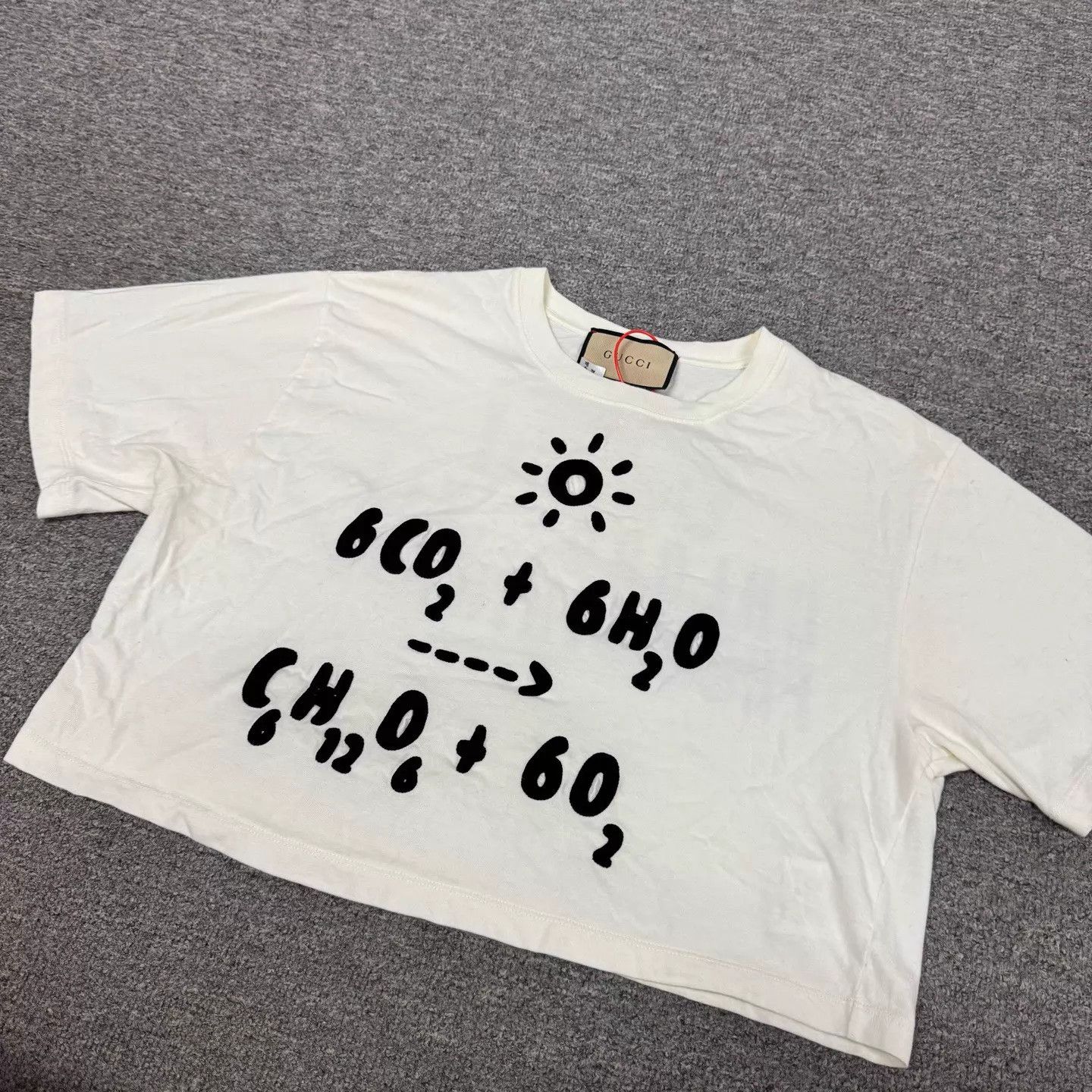 Gucci Gucci flocked logo short sleeve top S 99 new Size S / US 4 / IT 40 - 3 Thumbnail