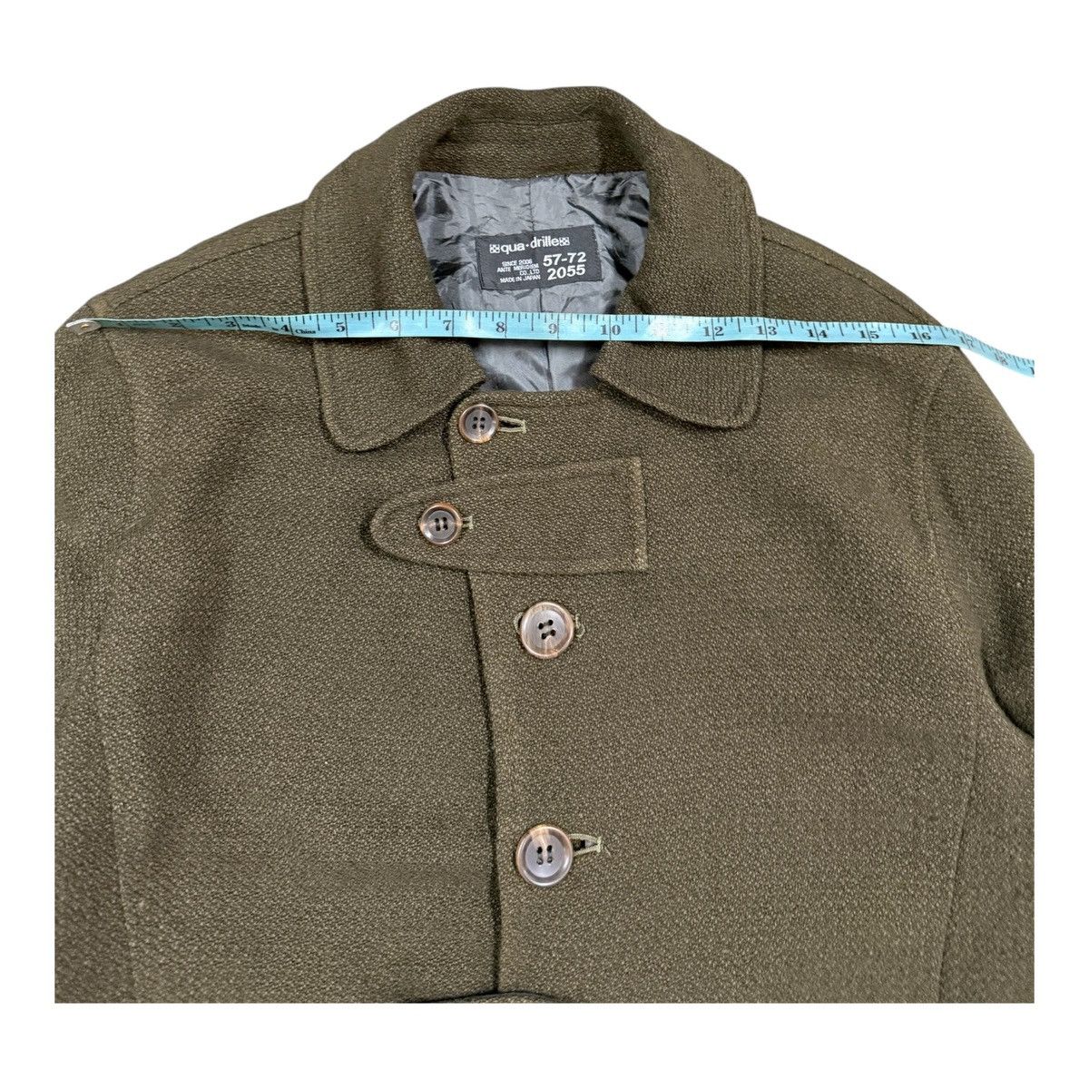 If Six Was Nine Vtg🔥Qua-Drille Salt & papper Buttoned Trench Coat Jacket Size US M / EU 48-50 / 2 - 12 Thumbnail
