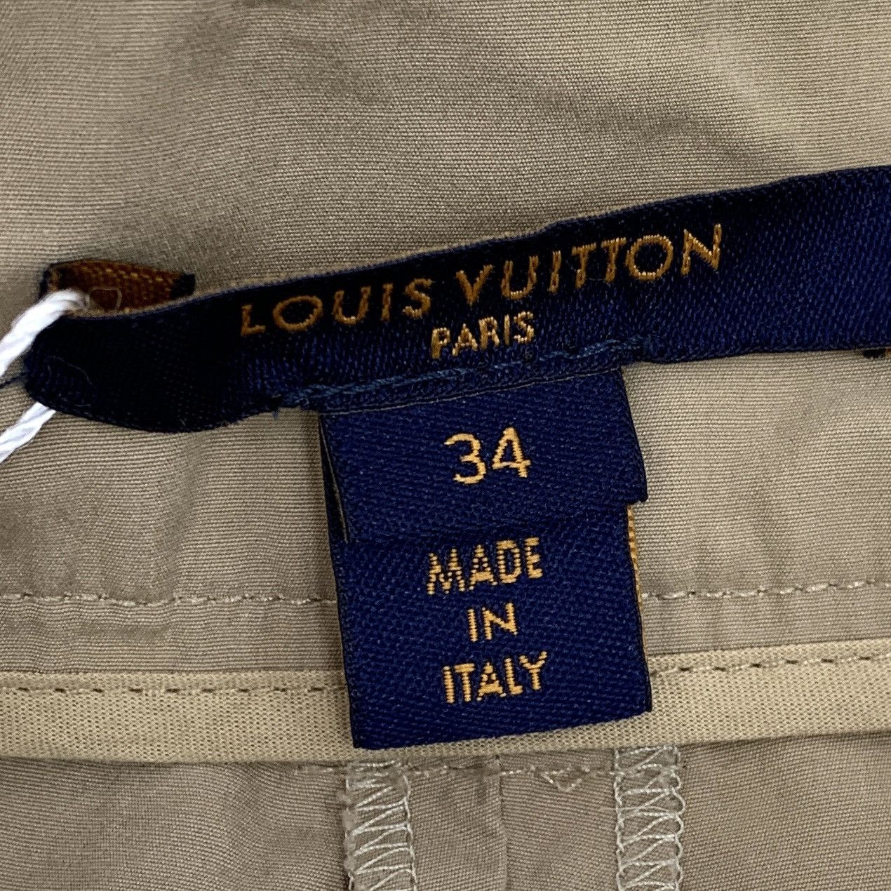 Louis Vuitton Louis Vuitton Khaki Cotton Buckle Decor Casual Pants K26WX Size 24" / US 00 / IT 34 - 5 Thumbnail