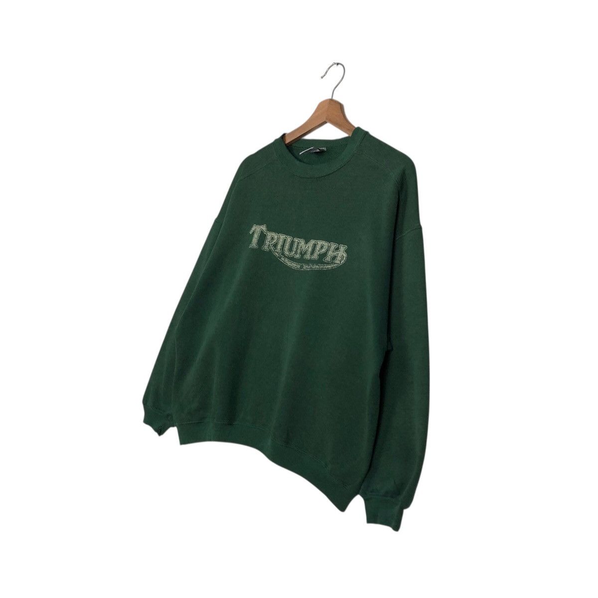 Vintage 📌Vintage Sweatshirt Triumph Made in Usa Cafe Racer Wear Size US L / EU 52-54 / 3 - 3 Thumbnail