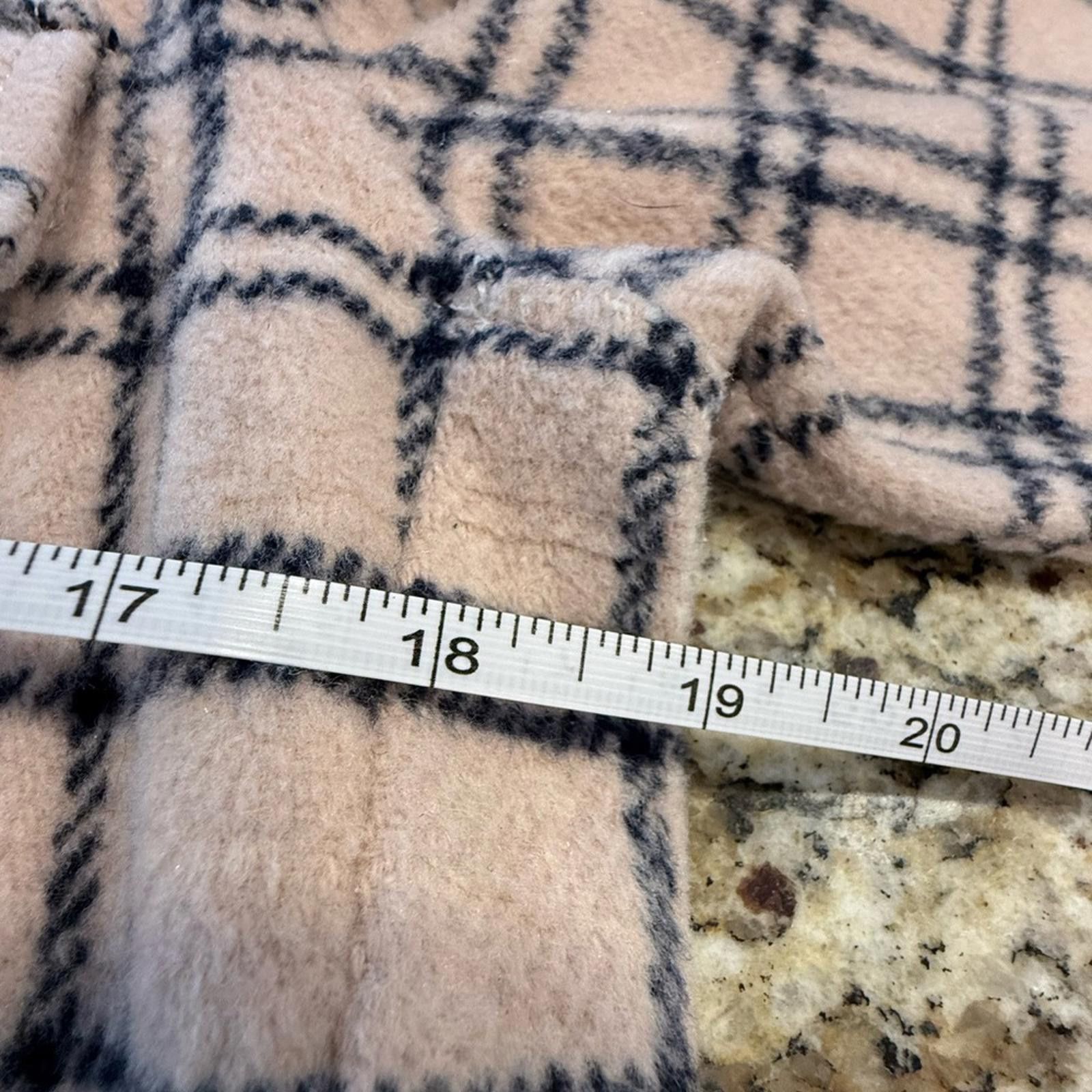 Other Caslon wool blend shacket pink & navy plaid SZ XS Size XS / US 0-2 / IT 36-38 - 10 Thumbnail