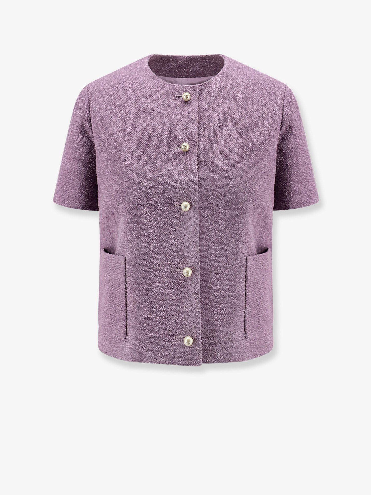 ジャケット Dior Macrocannage Short Sleeve Cotton Blend Tweed Blazer Dior Macrocannage short sleeve cotton blend tweed blazer