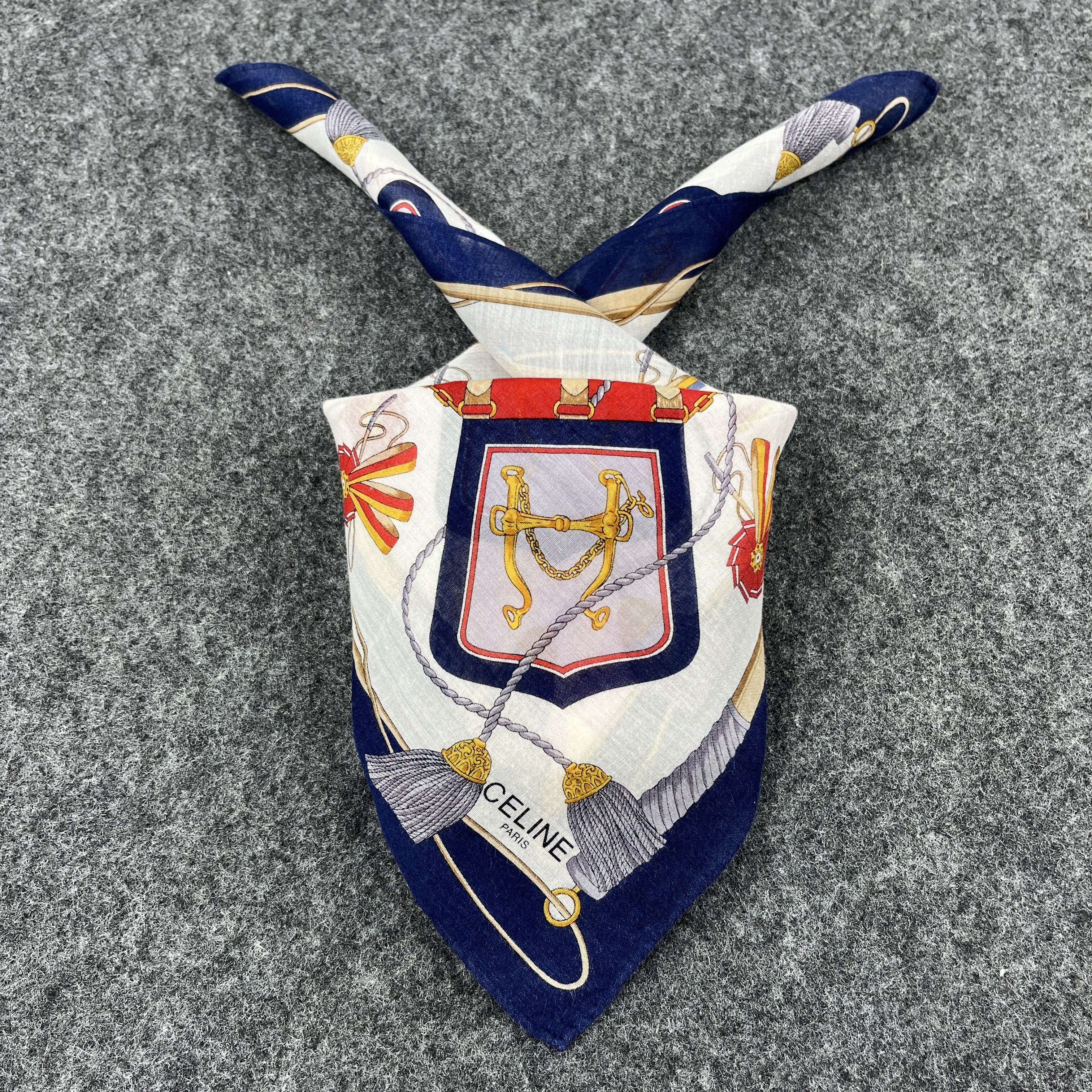 Celine Vintage Celine Handkerchief / Neckerchief / Headscarf B140 Size ONE SIZE - 2 Thumbnail