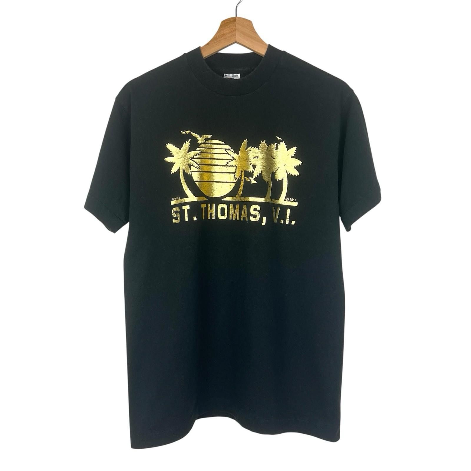 Other Vintage 90s St Thomas Virgin Islands Black T Shirt Medium Size US M / EU 48-50 / 2 - 1 Thumbnail