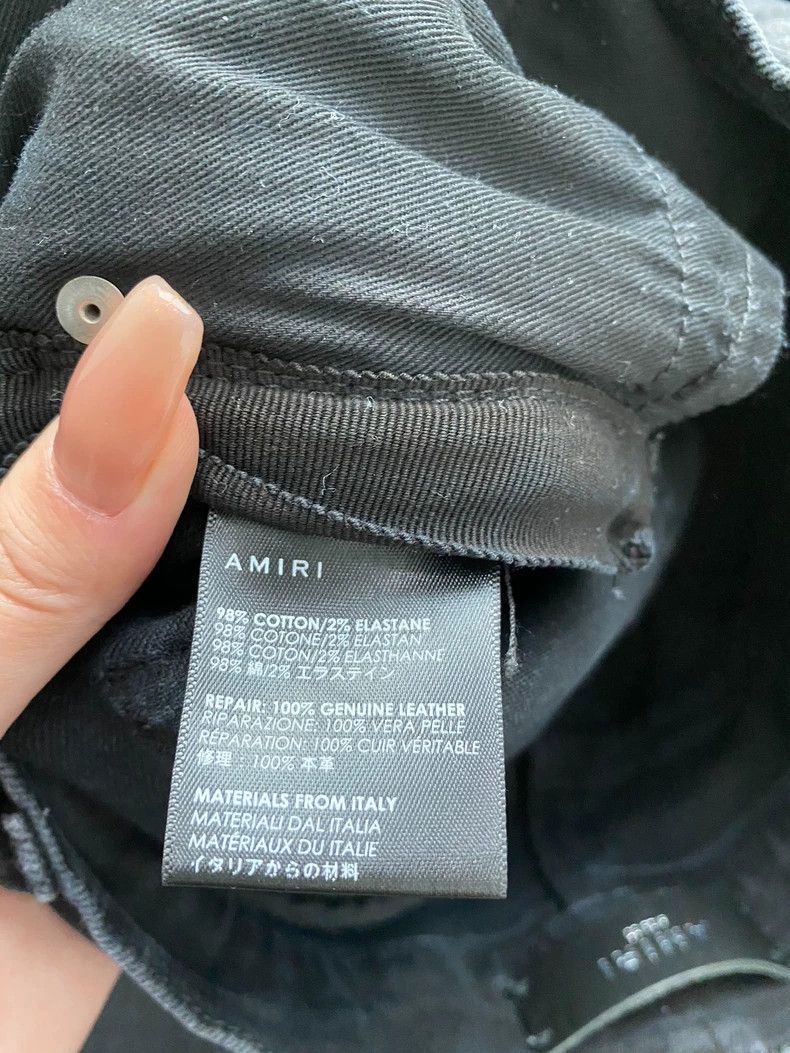 Amiri Amiri Black Patchwork Jean Size US 30 / EU 46 - 4 Thumbnail