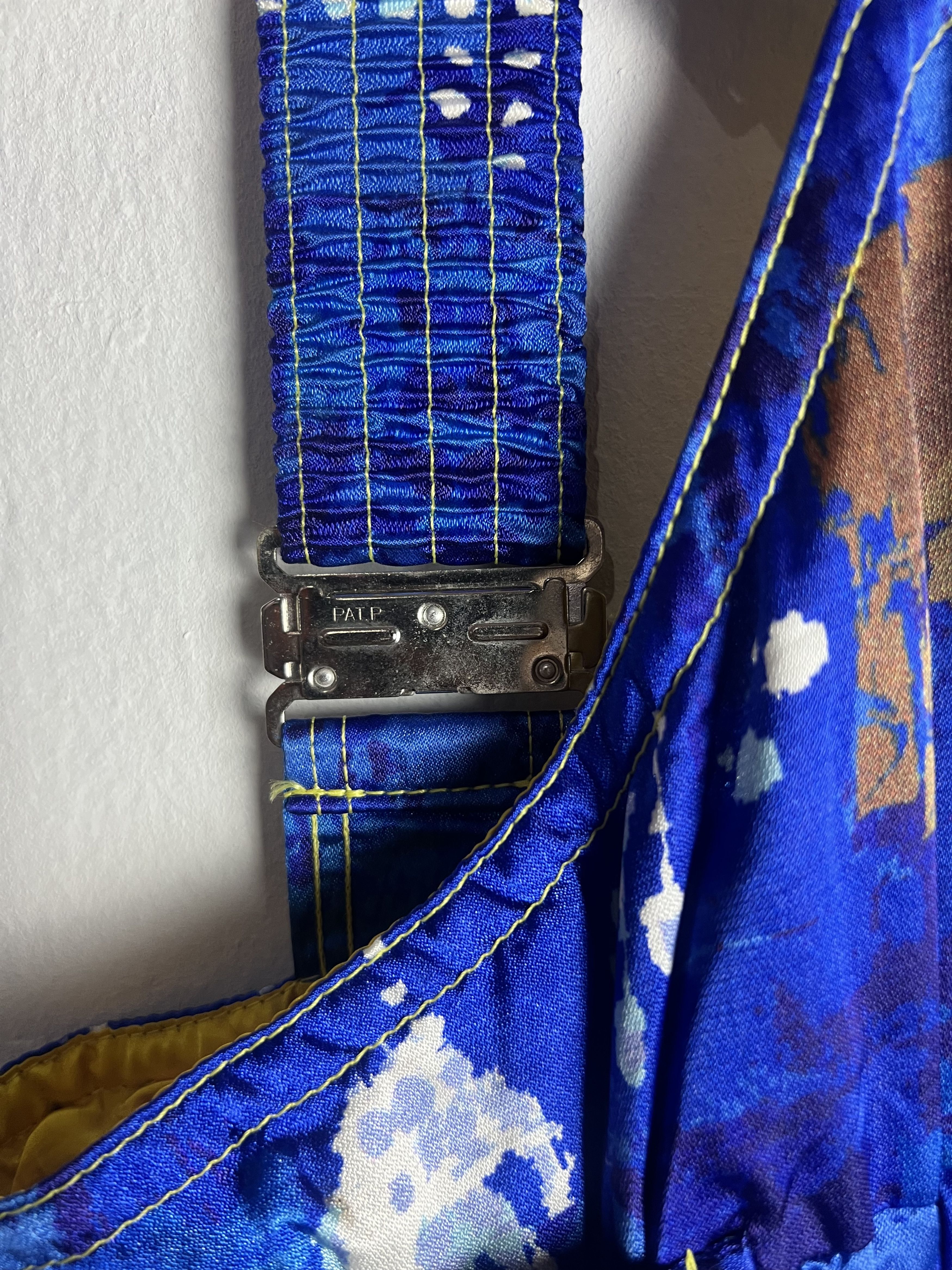 Goldwin Vintage Goldwin Blue Abstract Ski Bib Jumpsuit Size US 30 / EU 46 - 13 Thumbnail