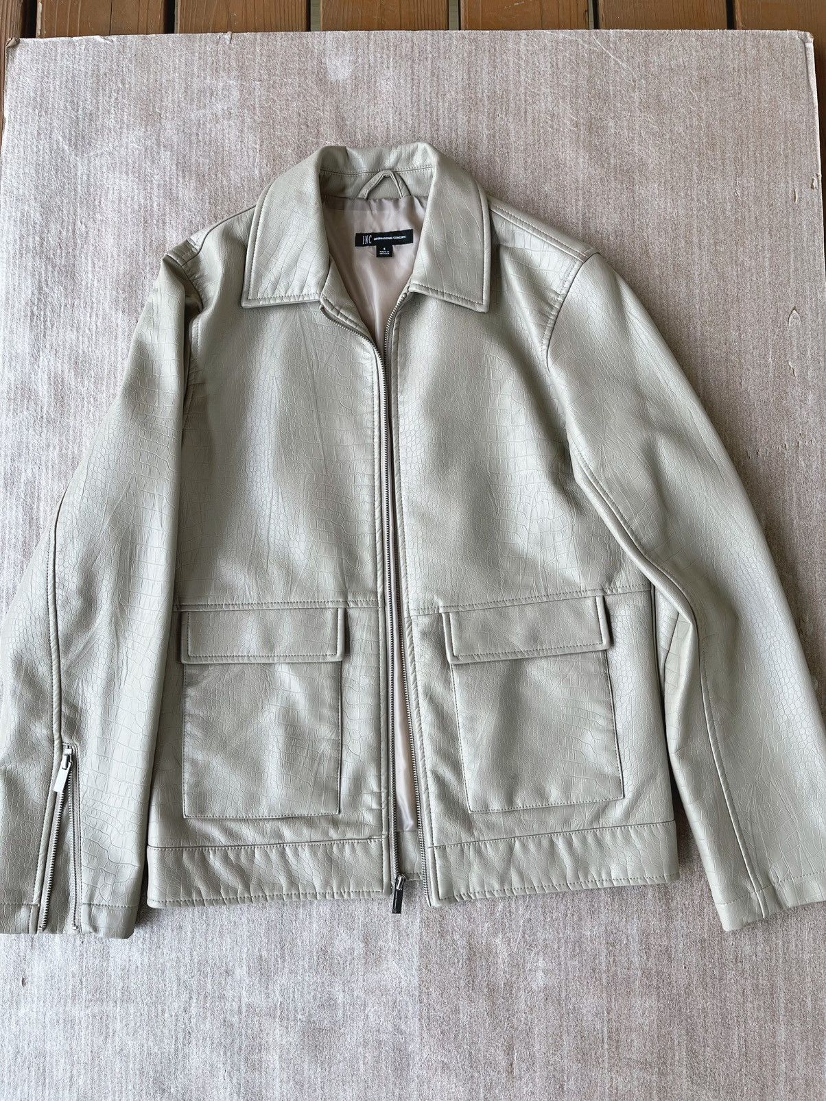 I.N.C I N C, Leather Jacket Size US M / EU 48-50 / 2 - 1 Thumbnail