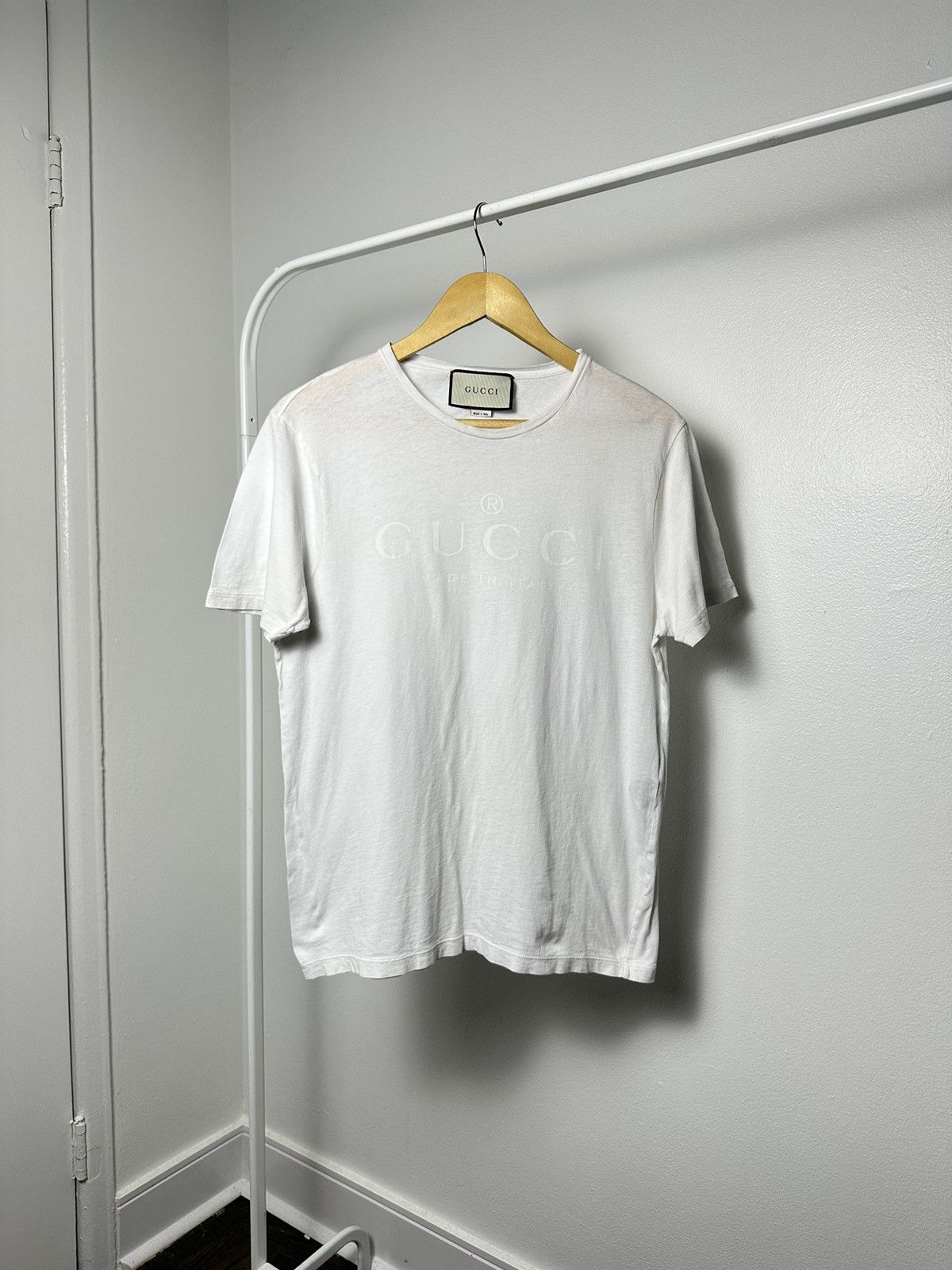 Gucci Gucci Thin Big Logo Tee Size US M / EU 48-50 / 2 - 1 Thumbnail