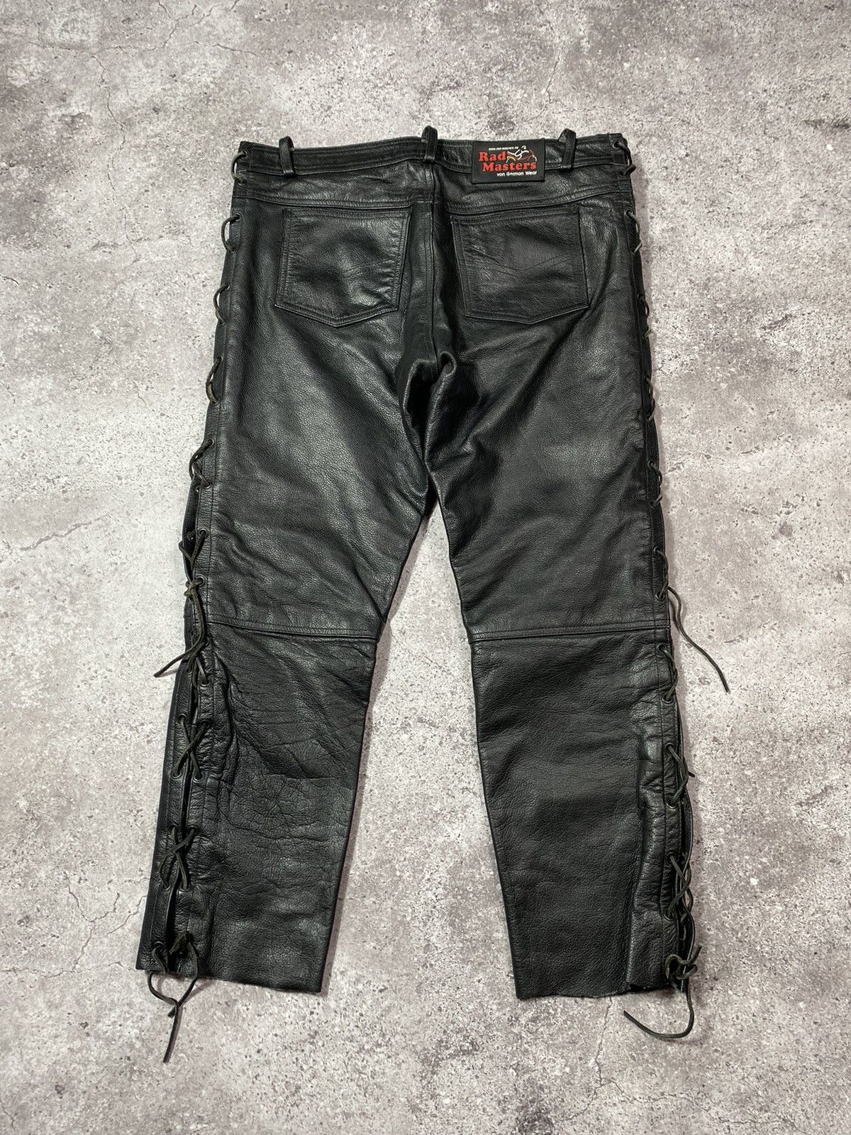 Leather × Vintage Vintage Rad Master Echtes Leder bondage pants Size US 34 / EU 50 - 2 Thumbnail