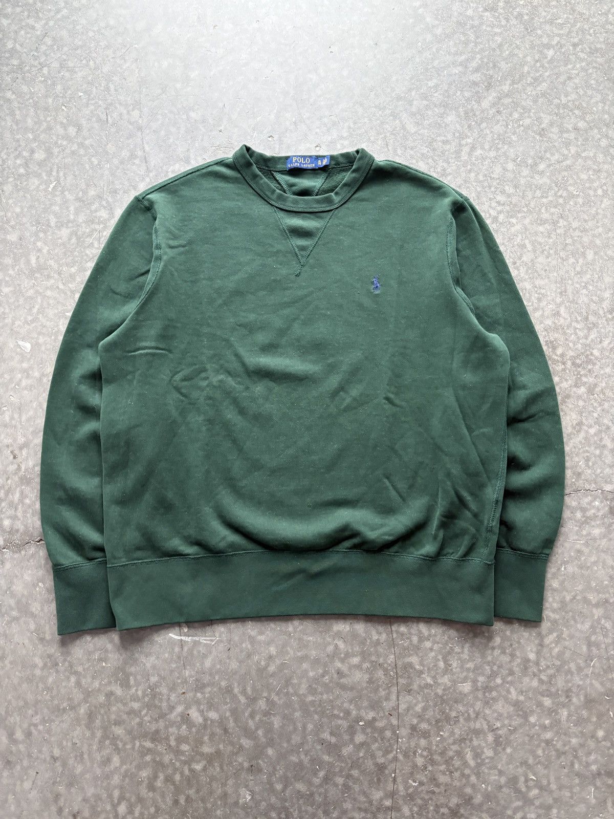 Polo Ralph Lauren Vintage Y2K Polo Ralph Lauren Double V Sweatshirt Size US XL / EU 56 / 4 - 1 Thumbnail