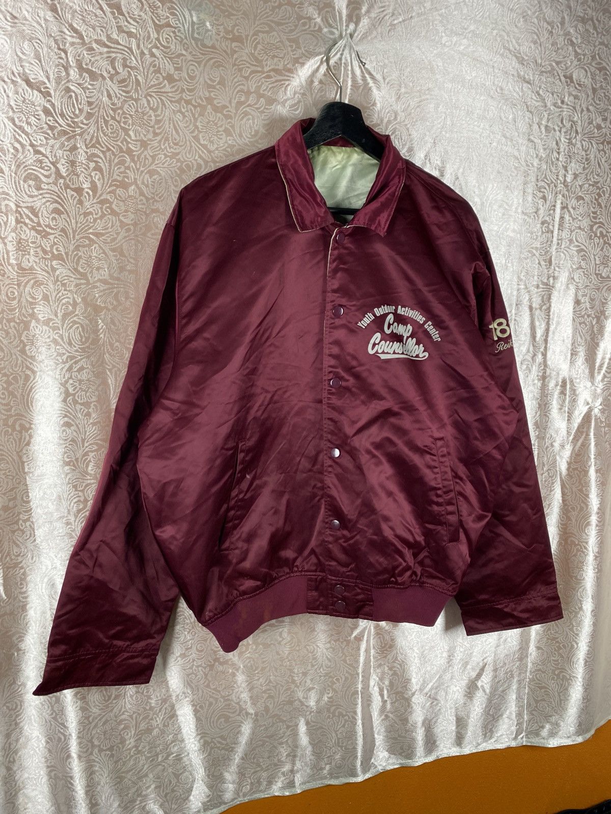 Vintage Vintage 90s VP Outerhouse Satin Coach Jacket Made in USA Size US L / EU 52-54 / 3 - 5 Thumbnail