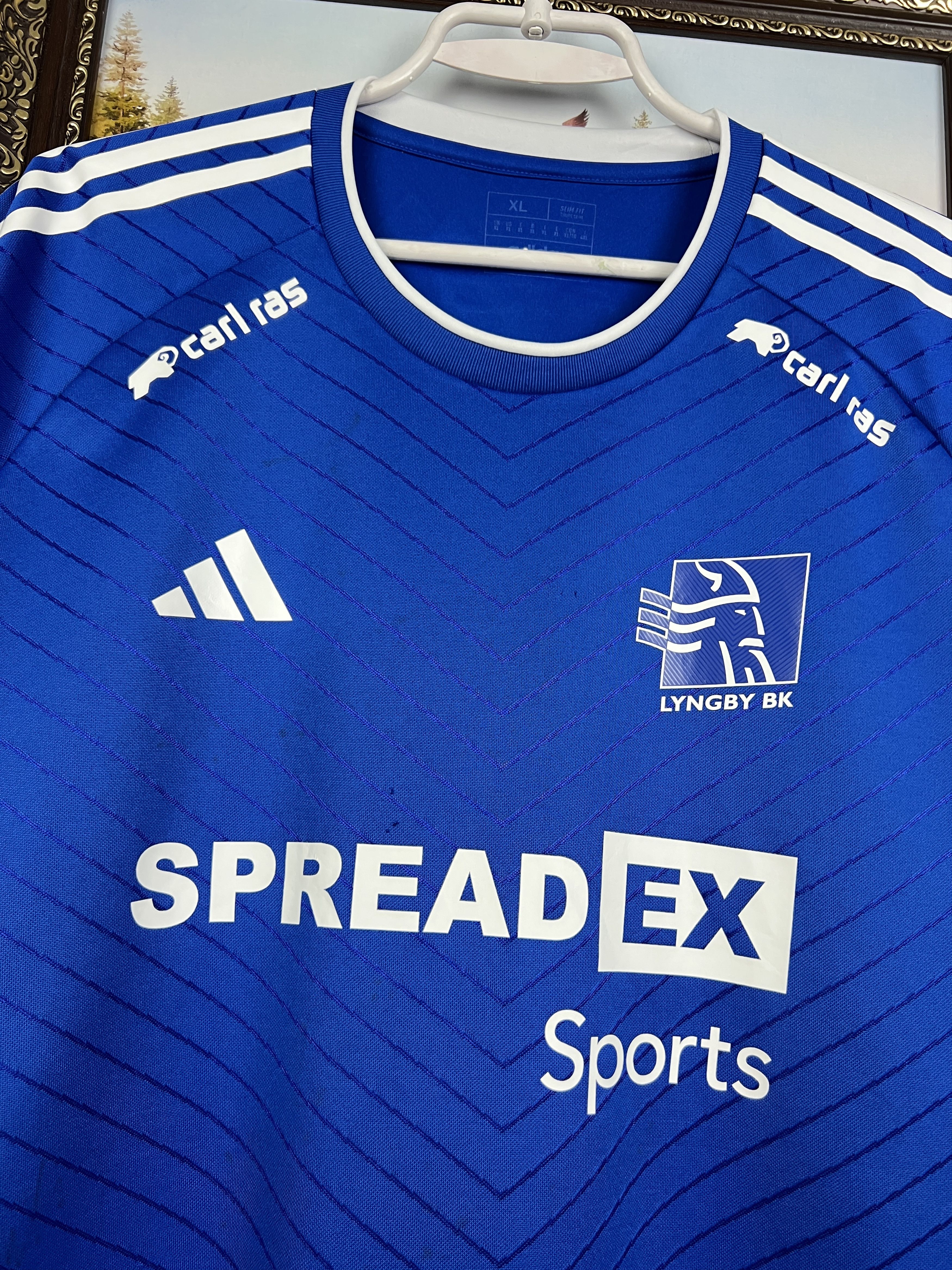 Adidas Lyngby BK Home football shirt 2023 Soccer Jersey Trikot Size US XL / EU 56 / 4 - 3 Thumbnail