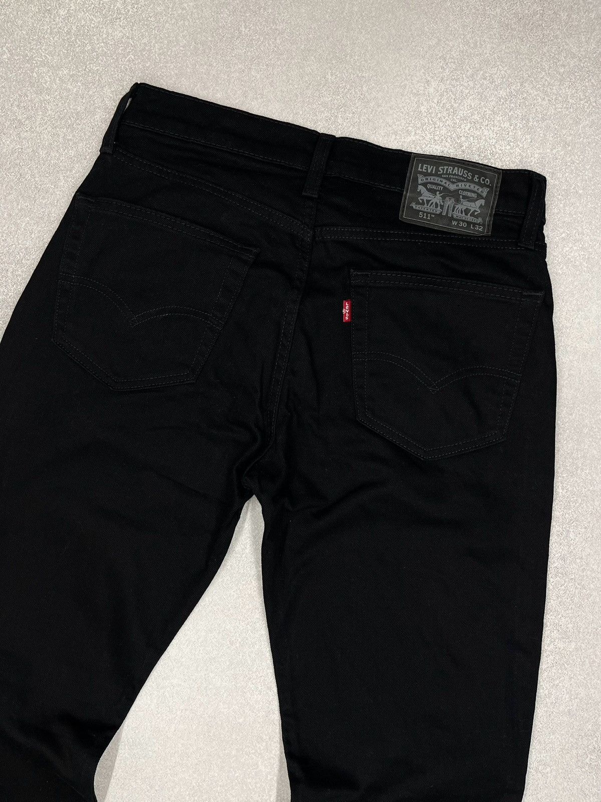 Levi's × Levi's Vintage Clothing Mens Levis 511 Strauss Denim Jeans Black Y2K Size US 30 / EU 46 - 3 Thumbnail