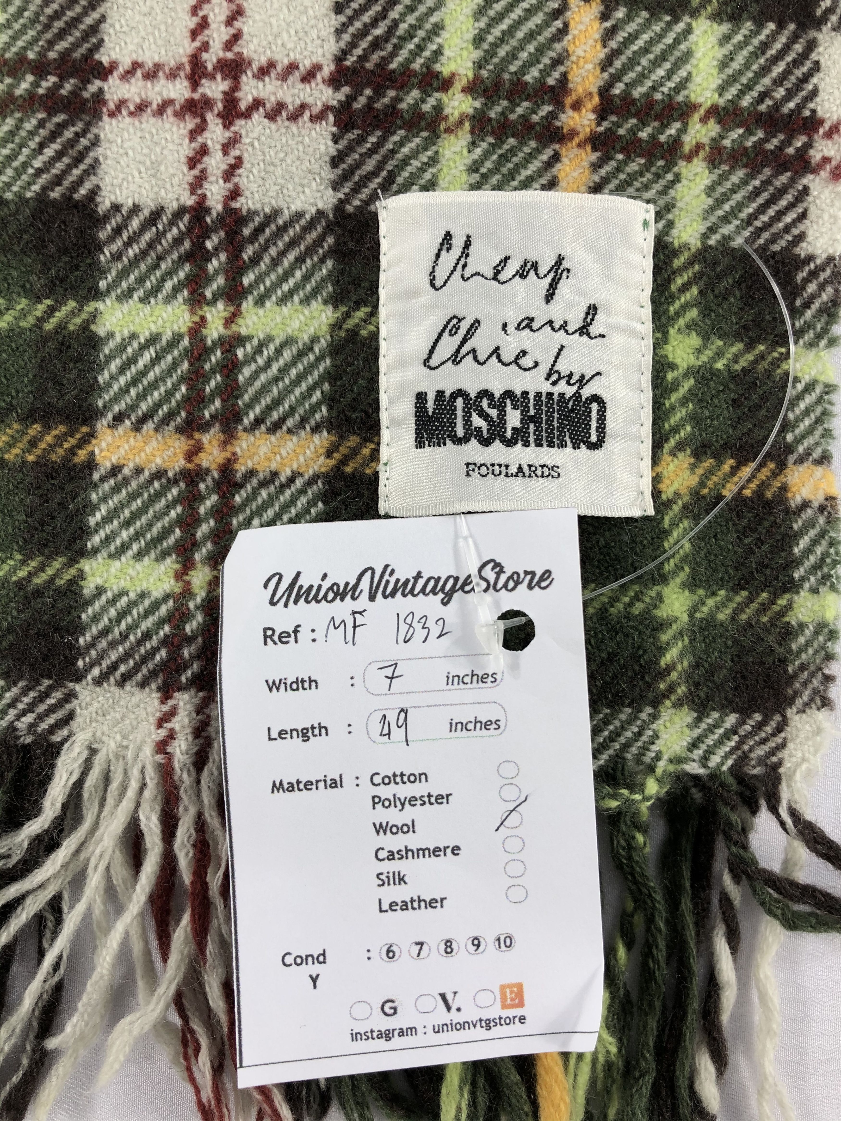 Moschino Vintage Moschino Scarf/Muffler/Neckwear MF1832 Size ONE SIZE - 5 Thumbnail