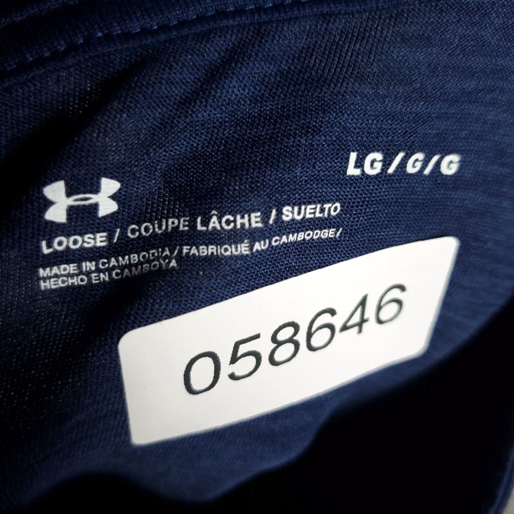 Under Armour Under Armour T Shirt Mens Large Navy Blue 1/4 Zip Active Pullover Long Sleeve Size US L / EU 52-54 / 3 - 7 Thumbnail