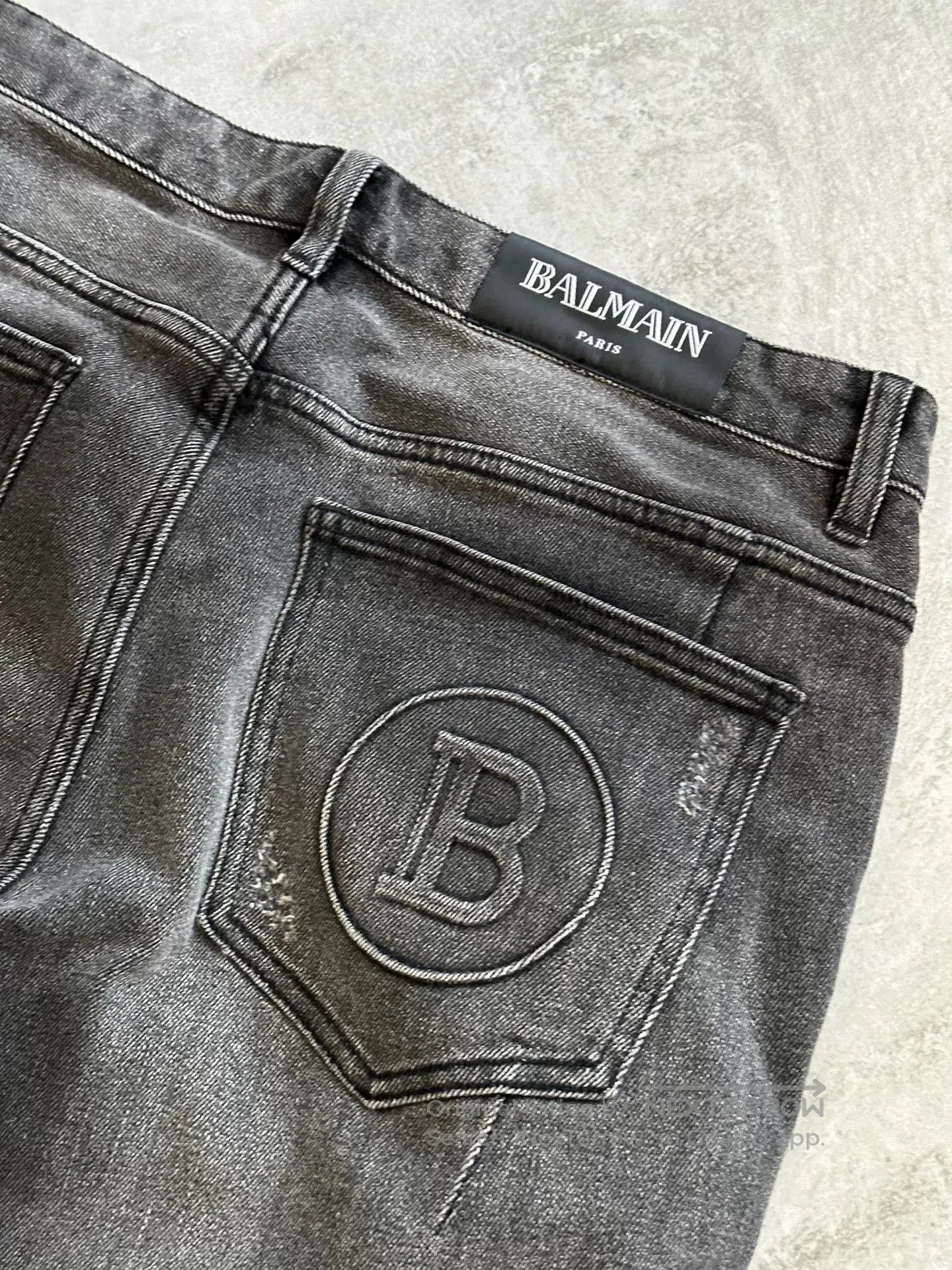 Balmain Balmain Men's Classic Gray Jeans. Size US 34 / EU 50 - 3 Thumbnail
