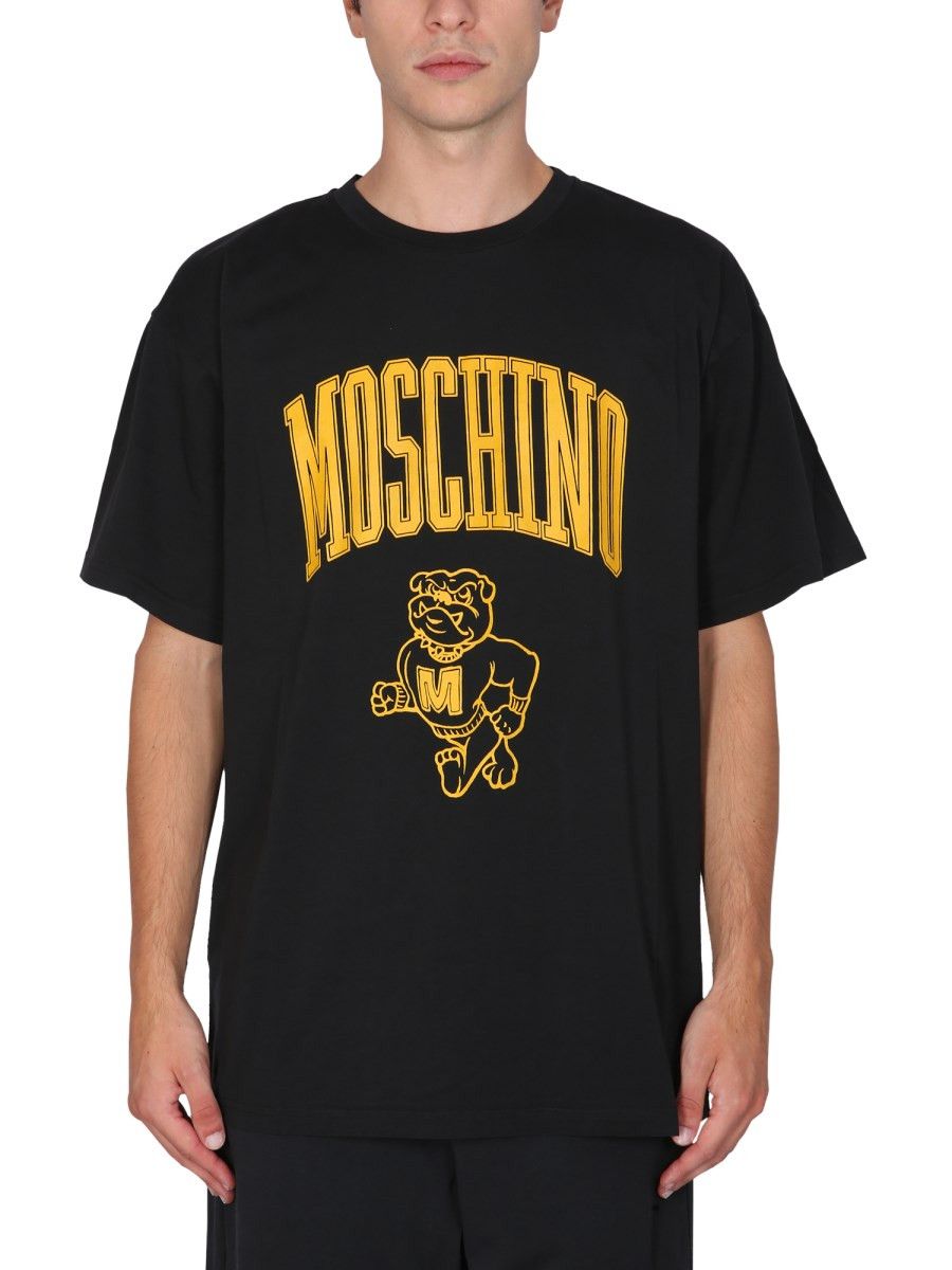 Moschino o1y0225 Logo T-Shirt in Black Size US M / EU 48-50 / 2 - 1 Thumbnail