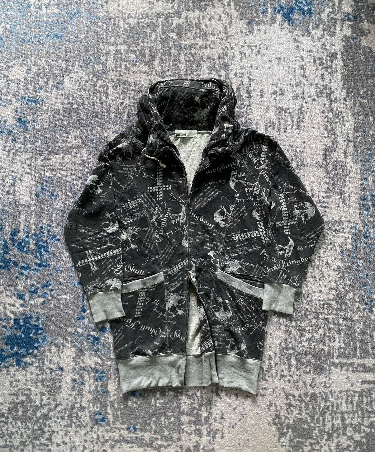If Six Was Nine × Japanese Brand × Le Grande Bleu (L.G.B.) Japanes seal layer skull bono style zip hoodie Size US M / EU 48-50 / 2 - 1 Thumbnail