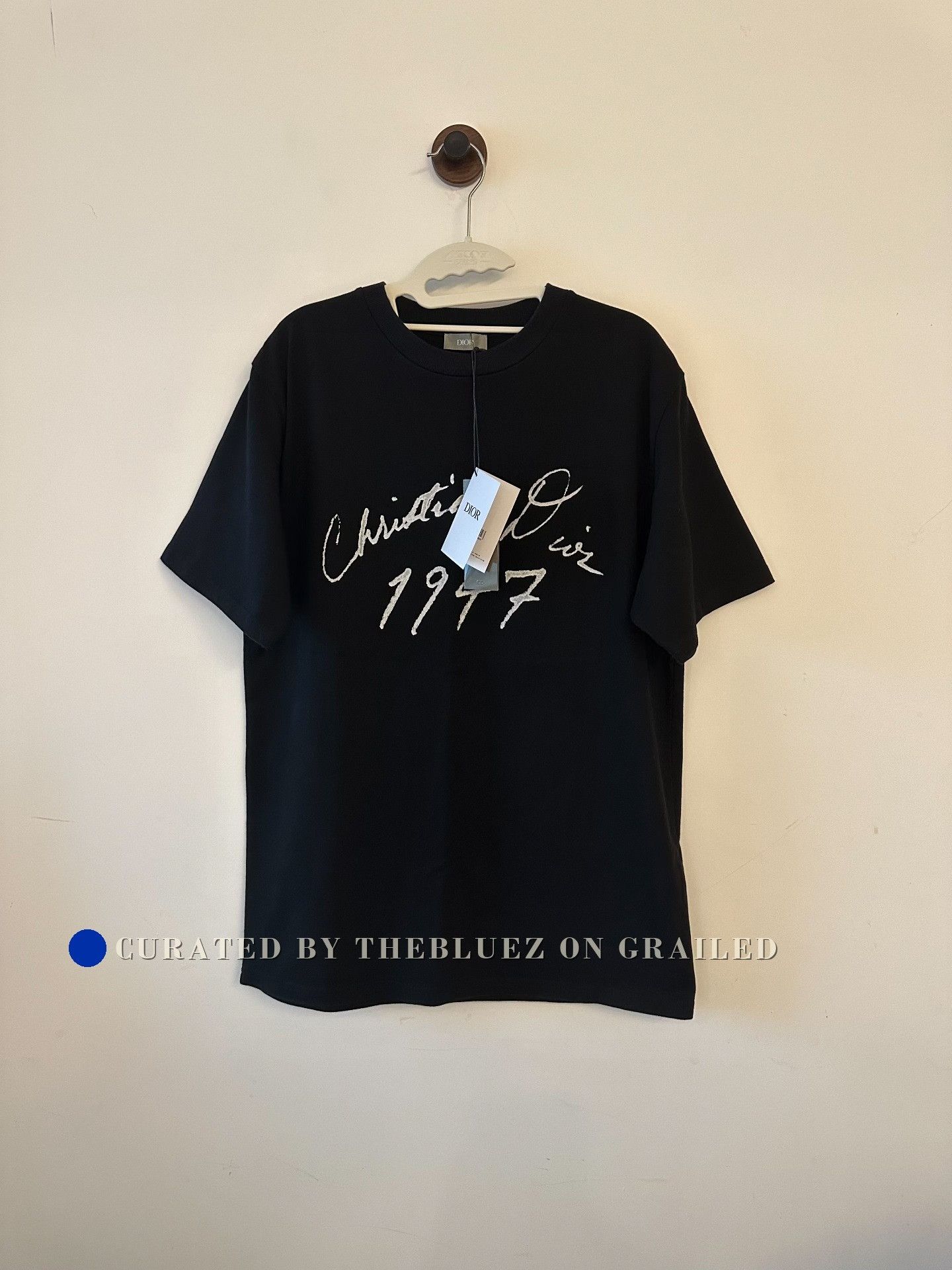 Dior Dior 1947 Black Short Sleeve T-Shirt-yf | Grailed