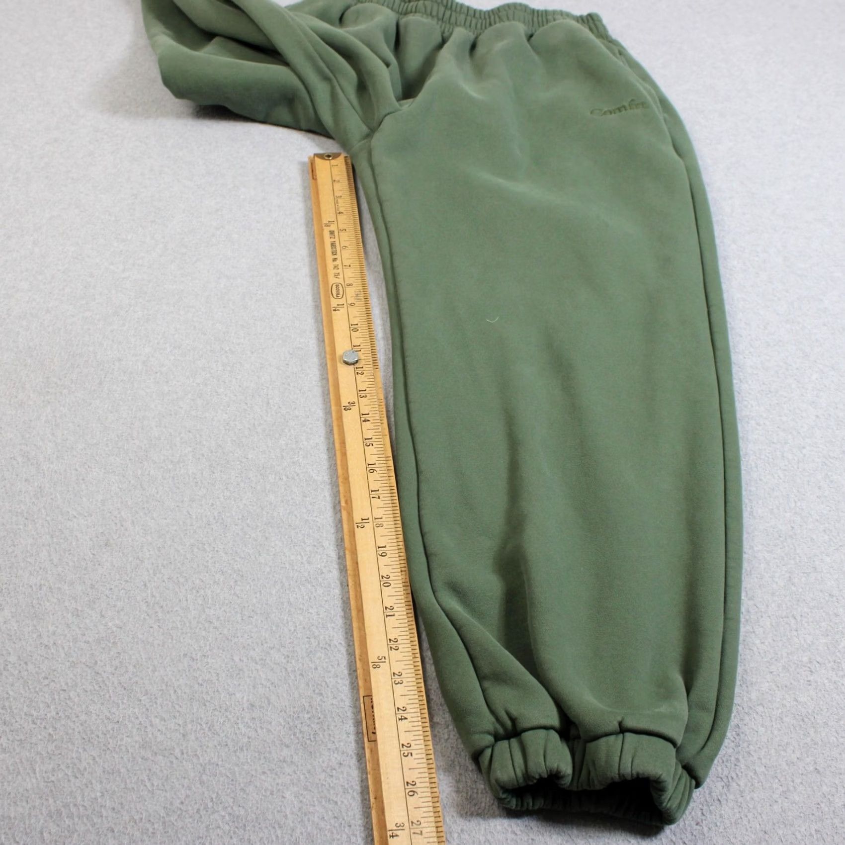 Vintage VINTAGE? No — Comfrt Sweatpants Mens XL Green Fleece Joggers Elastic Waist Loungewear Cozy Size US 36 / EU 52 - 5 Thumbnail