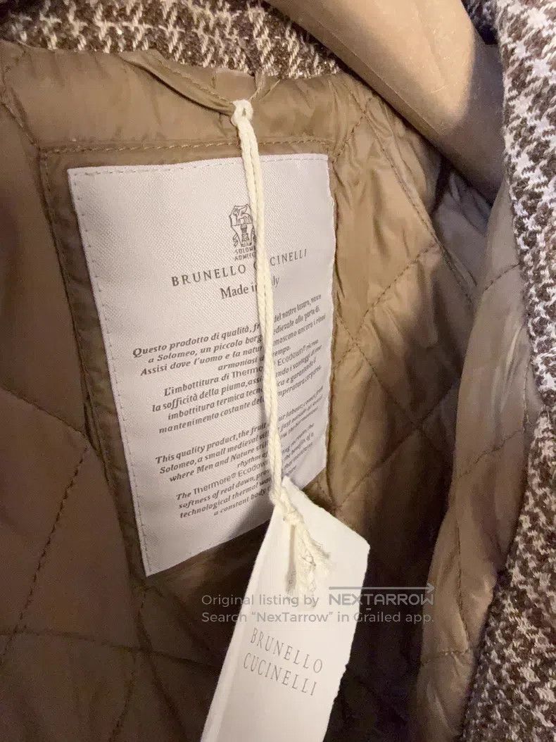 Brunello Cucinelli Brunello Cucinelli Cotton-padded short jacket Size S / US 4 / IT 40 - 7 Thumbnail