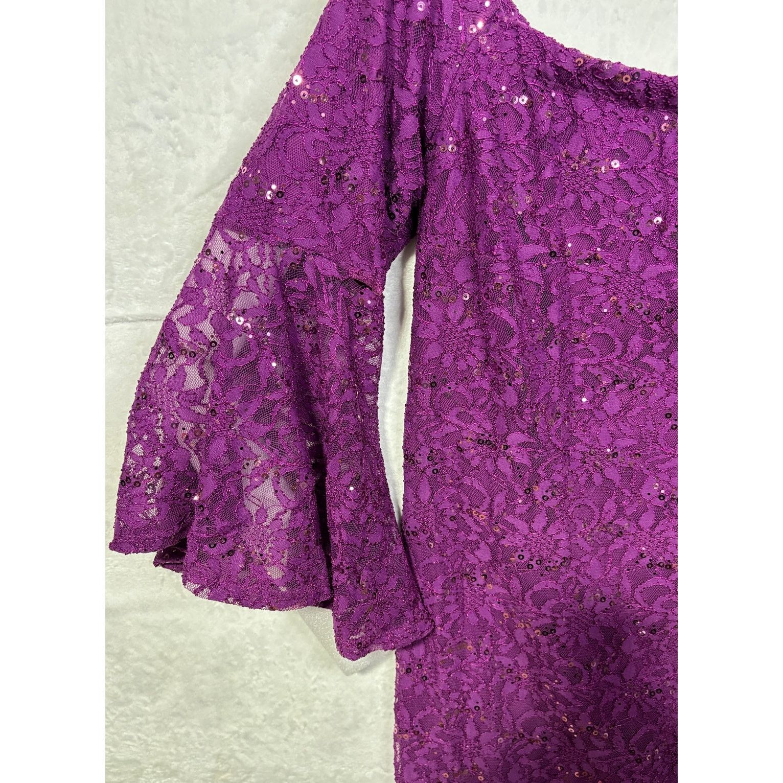 Other PLUS Size 12 Women's Off The Shoulder Stretch Lace Dress Size XL / US 12-14 / IT 48-50 - 3 Thumbnail