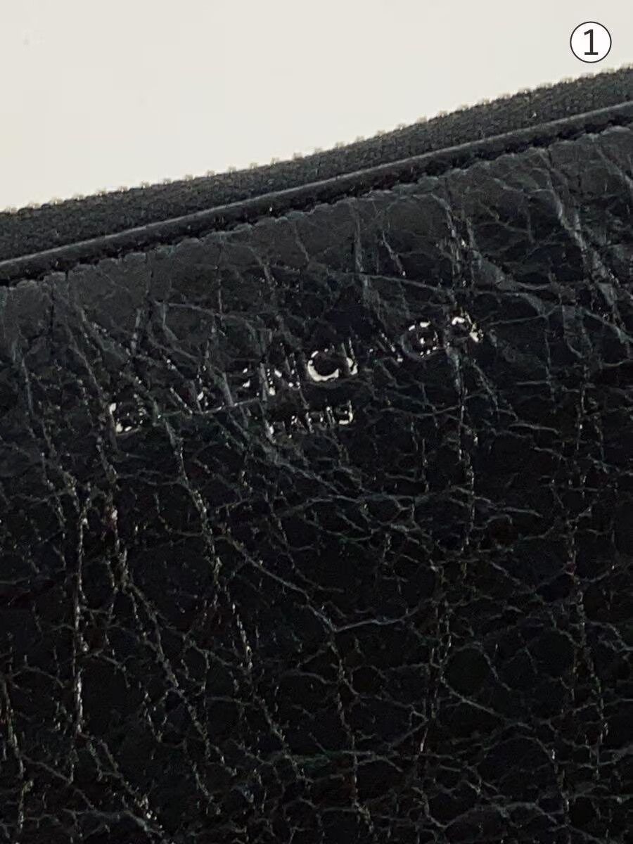 Balenciaga Balenciaga Leather Long Wallet Black Size ONE SIZE - 6 Thumbnail