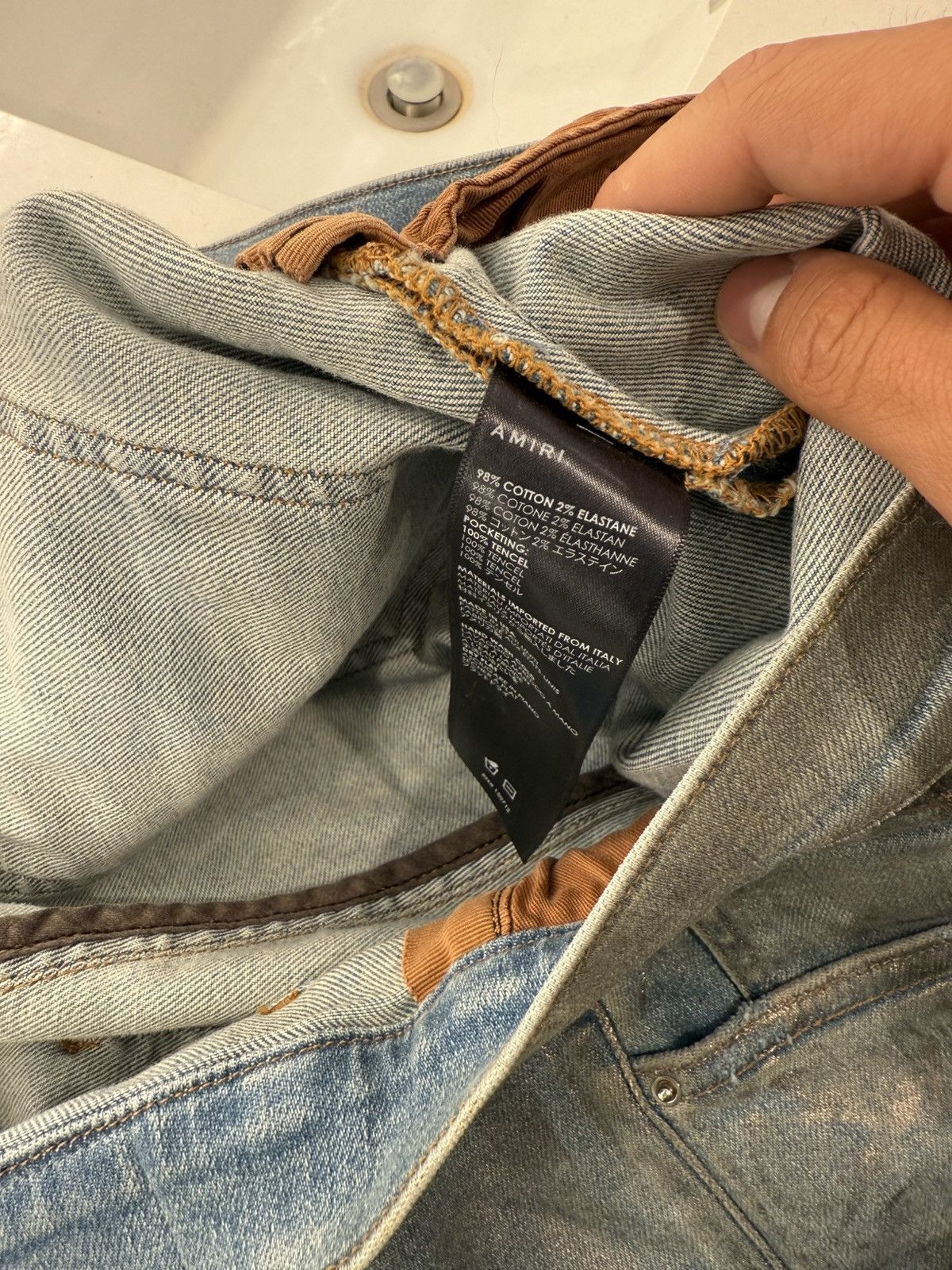Amiri Amiri Clay Indigo Neon Plaid Mx1 Jeans Size US 33 - 7 Thumbnail