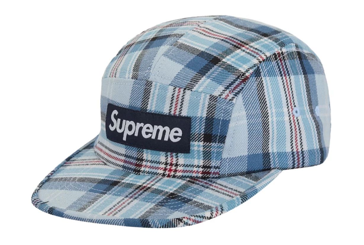 Supreme Supreme Lochcarron Camp Cap (FW25) Light Blue Sz Adjustable Size ONE SIZE - 1 Thumbnail