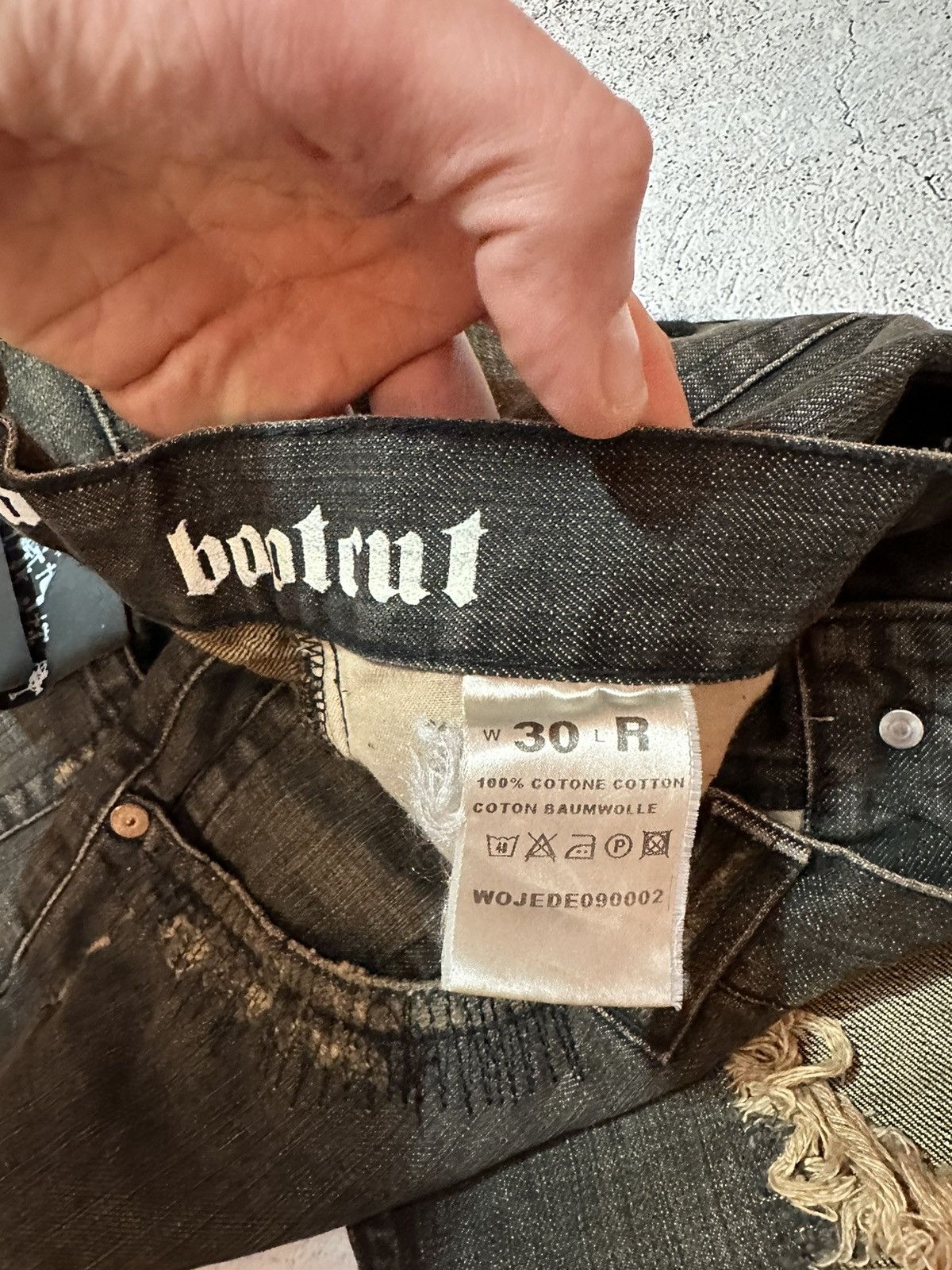Allsaints × Japanese Brand 90s 🔥🔥 Vintage Allsaints distressed Japanese pants jeans Size 30" / US 8 / IT 44 - 11 Thumbnail