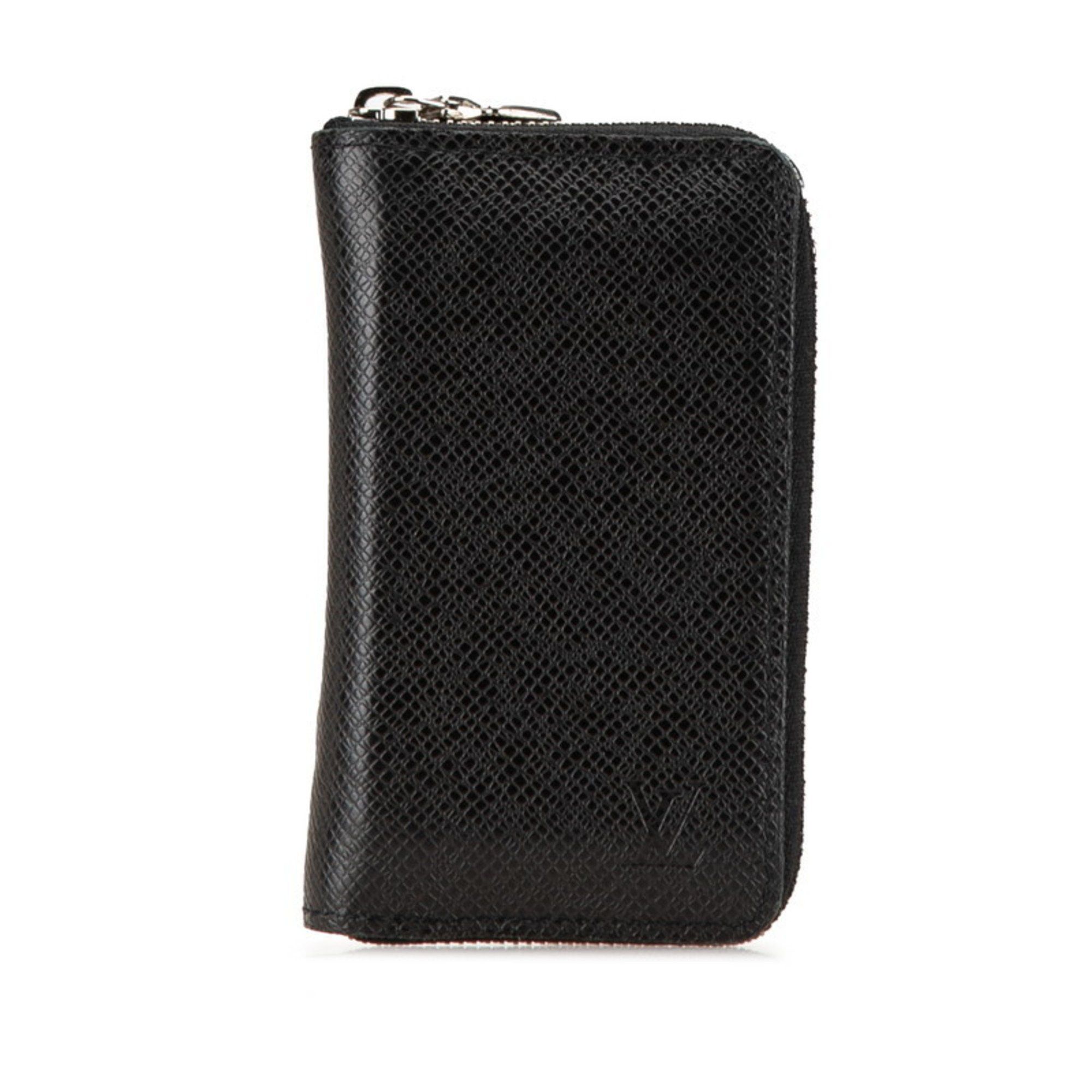Louis Vuitton Louis Vuitton Taiga Zippy Coin Purse Case M32832 Ardoise Black Leather Men's LOUIS VUITTON Size ONE SIZE - 1 Thumbnail