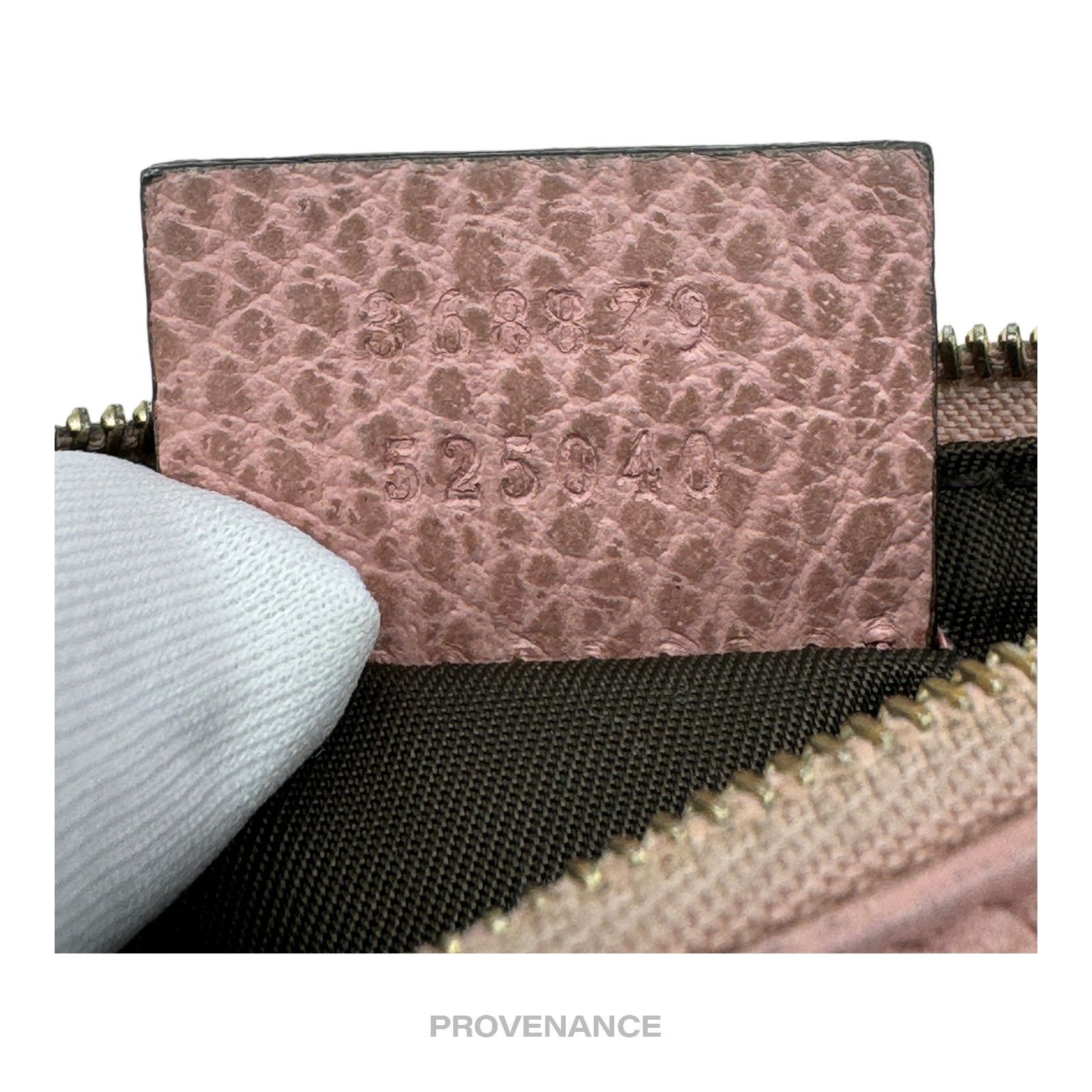 Gucci 🔴 Gucci MII Key Pouch Cles - Powder Pink Tumbled Leather Size ONE SIZE - 7 Thumbnail