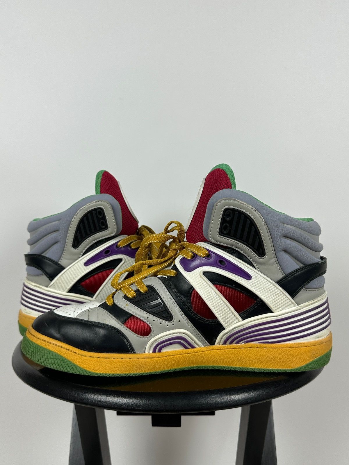 Gucci Gucci Basket Hi Top Sneakers Size US 8.5 / EU 41-42 - 8 Thumbnail