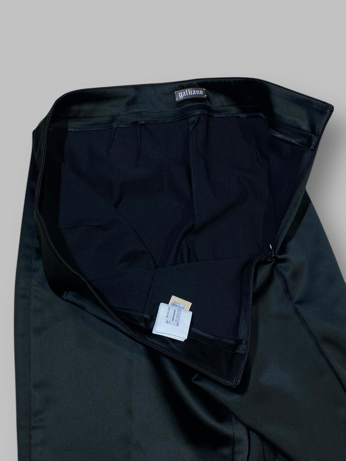 John Galliano Galliano Black Acetate Nylon Slim Pants Size 30" / US 8 / IT 44 - 18 Thumbnail