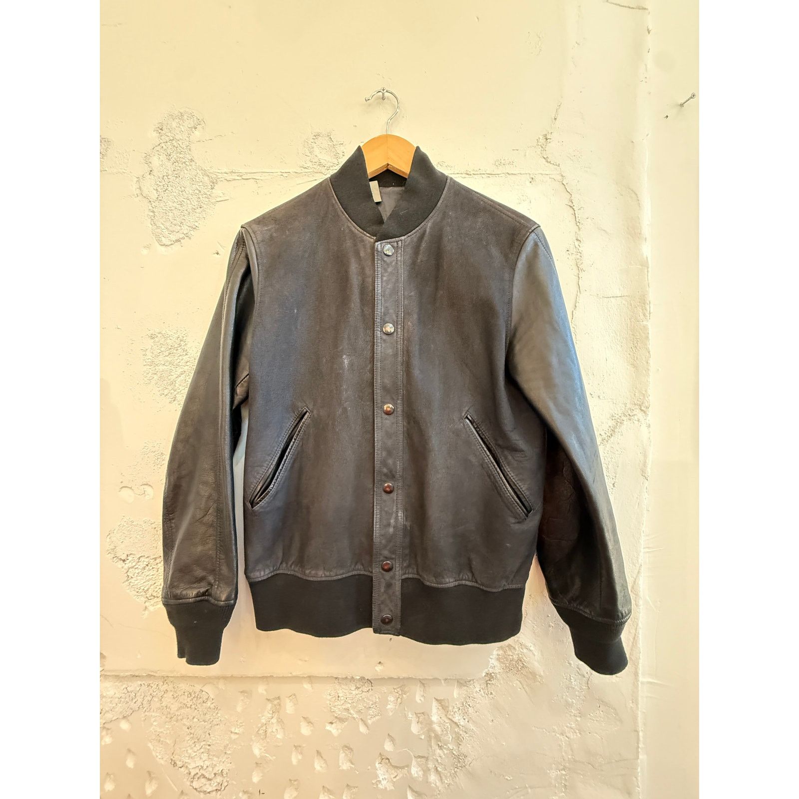 N.Hoolywood N. Hoolywood Horse/Cow Leather Varsity Jacket Size US S / EU 44-46 / 1 - 1 Thumbnail
