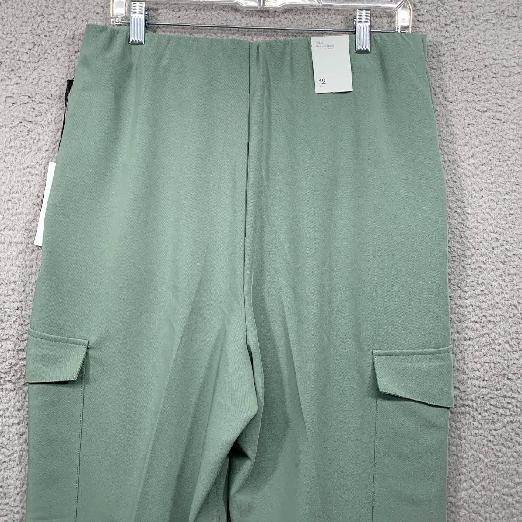 Vintage Prologue Cargo Dress Pants Women's 12 Green 32x25 High Rise Relaxed Fit Shirt Pants Tapered Modern Wear Size 34" / US 12 / IT 48 - 5 Thumbnail