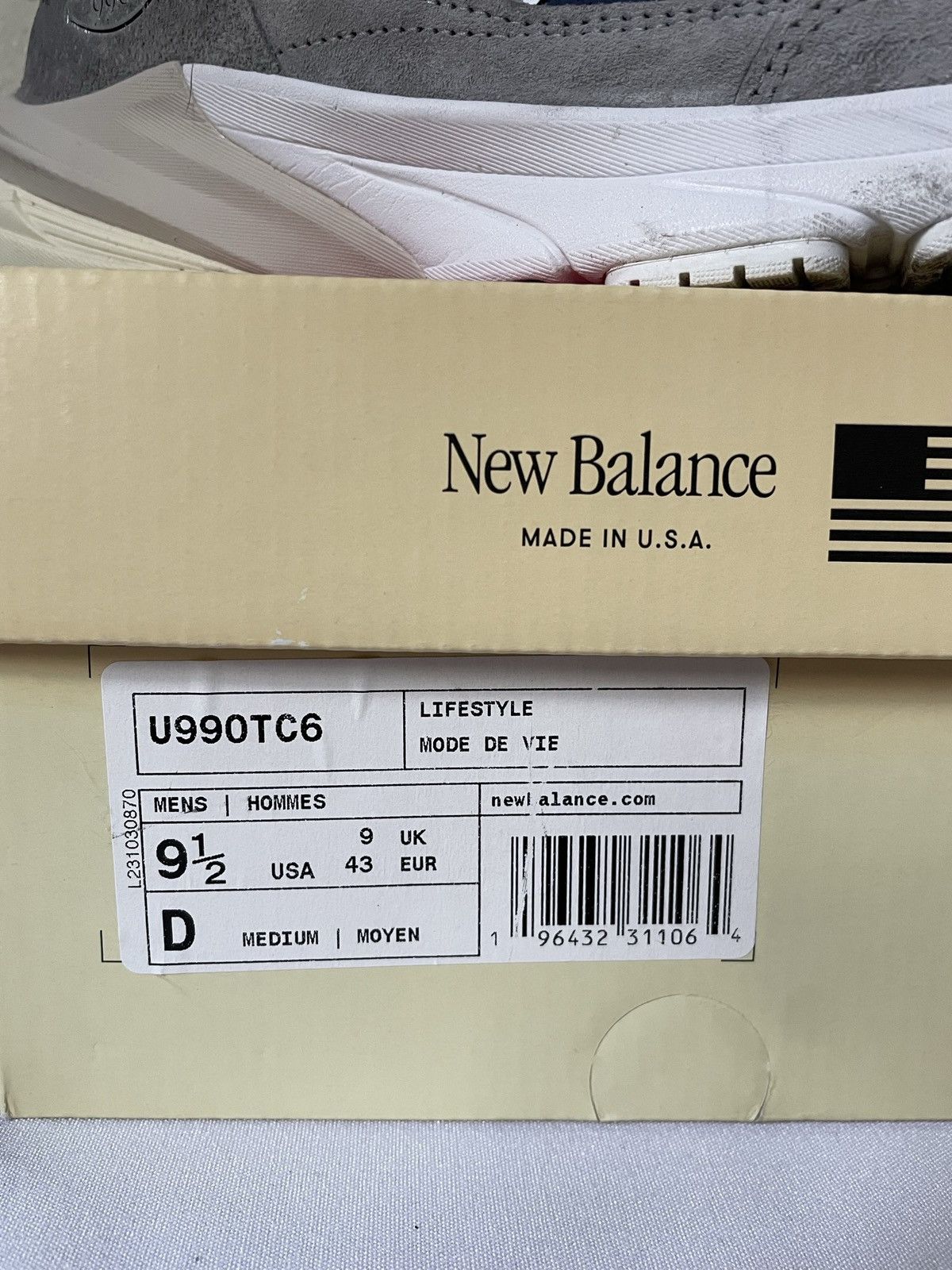 New Balance Size 9.5 - New Balance 990v6 Made in USA Grey Day 2023 Size US 9.5 / EU 42-43 - 3 Thumbnail
