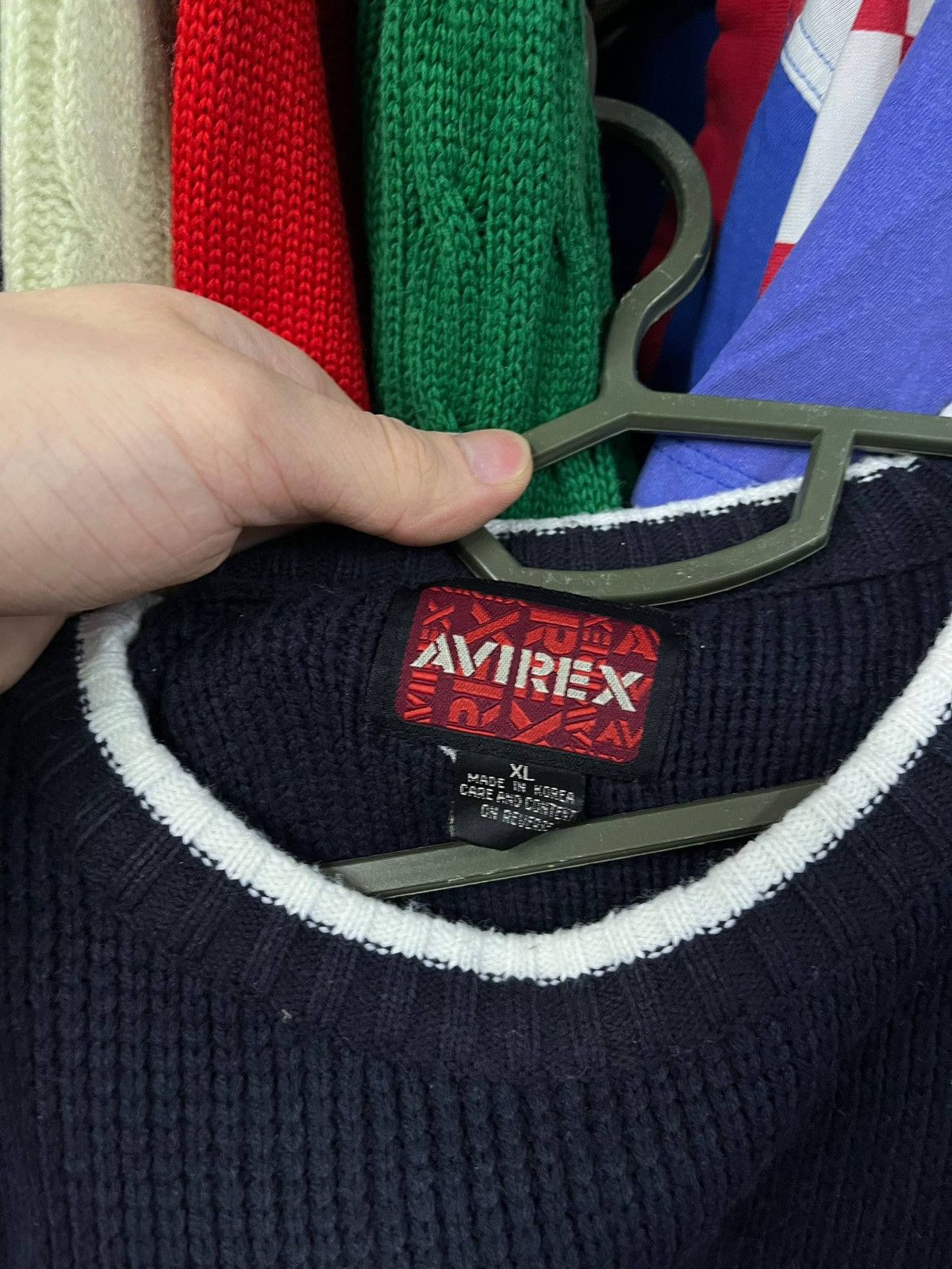 Vintage Vintage Avirex sweater rare knitted size XL Size US XL / EU 56 / 4 - 2 Thumbnail