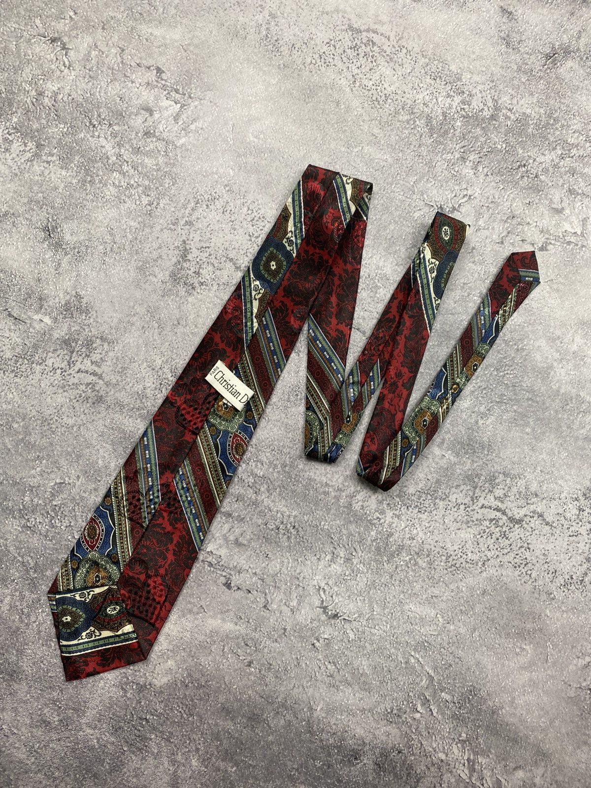 Christian Dior Monsieur Vintage Christian Dior Paris Silk Tie Luxury 90s Necktie Size ONE SIZE - 1 Thumbnail