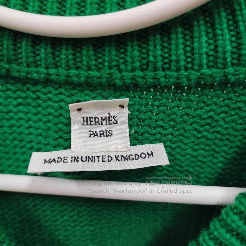 Hermes Hermes Green sweater Size XXS / US 00 / IT 34 - 3 Thumbnail