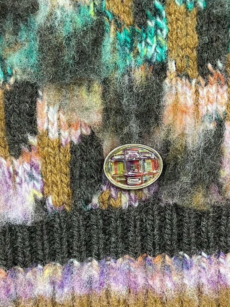 Chanel Chanel Colorful plaid knitted suspender vest Size XS / US 0-2 / IT 36-38 - 5 Thumbnail