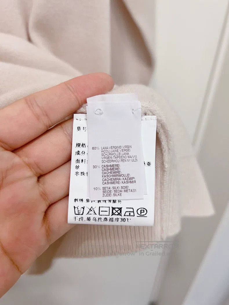 Brunello Cucinelli Brunello Cucinelli Beaded Decoration Pink Crewneck Cashmer Size M / US 6-8 / IT 42-44 - 8 Thumbnail