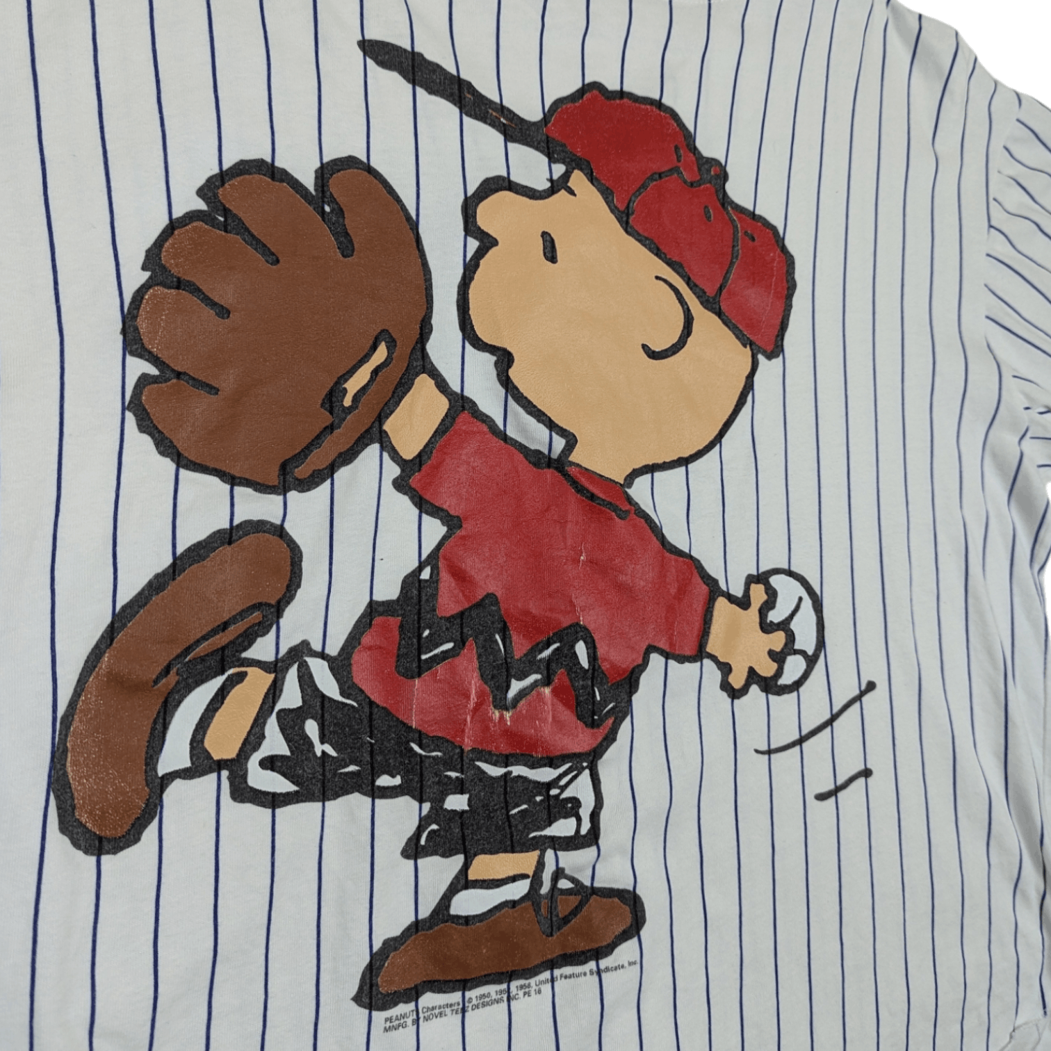 MLB Vintage 90's PEANUTS Big Logo Baseball Shirt Size US XL / EU 56 / 4 - 9 Thumbnail