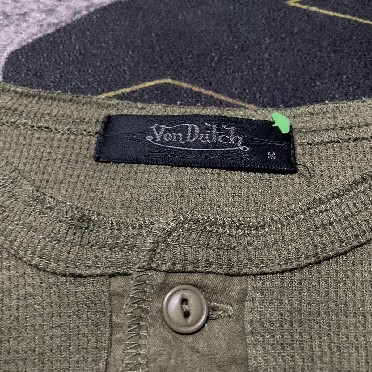 Vintage × Von Dutch 💥Y2k Von Dutch Small Pocket Thermal Tees Size US M / EU 48-50 / 2 - 3 Thumbnail