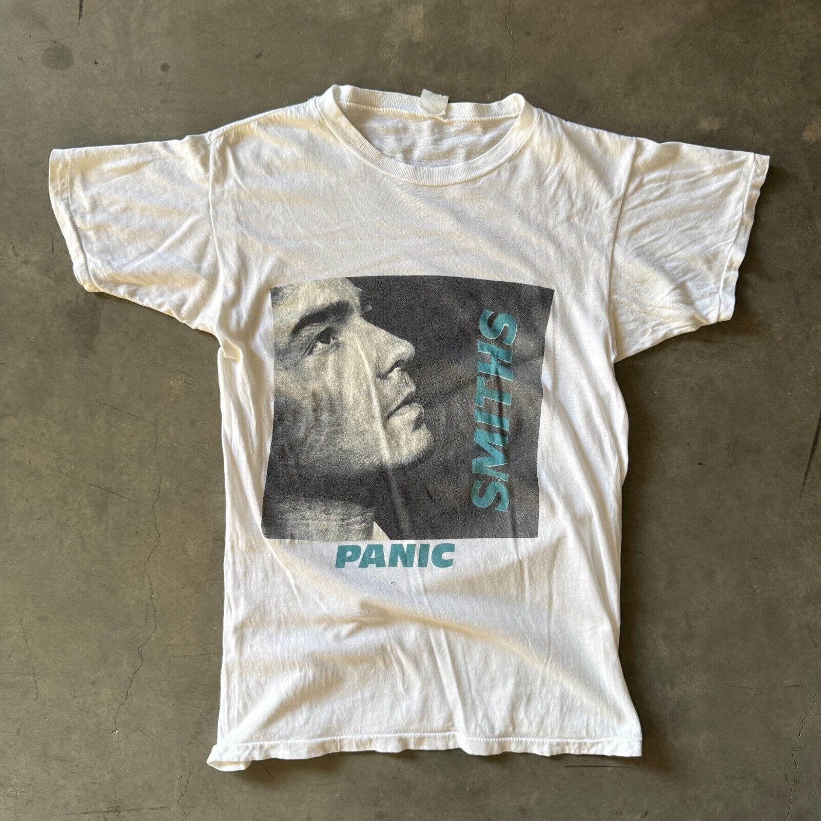 The Smiths Vintage 80s 1987 The Smiths Panic Morrissey Promo Band Shirt Size US L / EU 52-54 / 3 - 1 Thumbnail